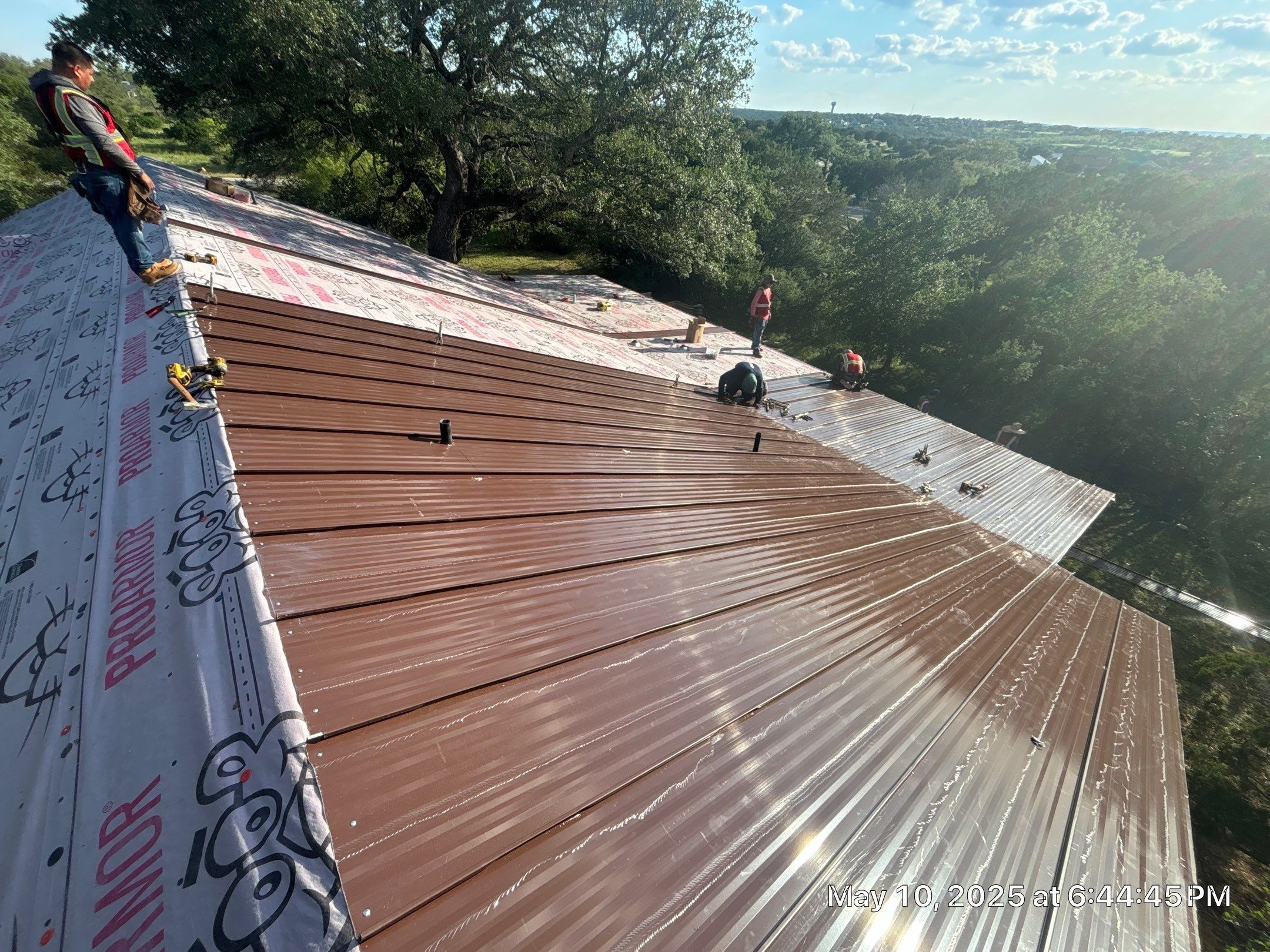 Steel Metal Roofing using McElroy Steel Standing Seam by Lightning Exteriors
