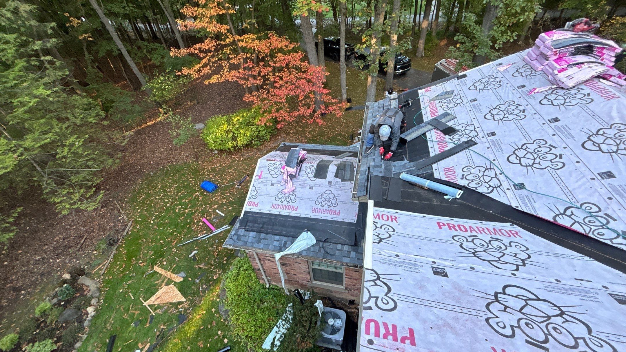 Roof Replacement using Owens Corning Slatestone Gray by 180 Contractors