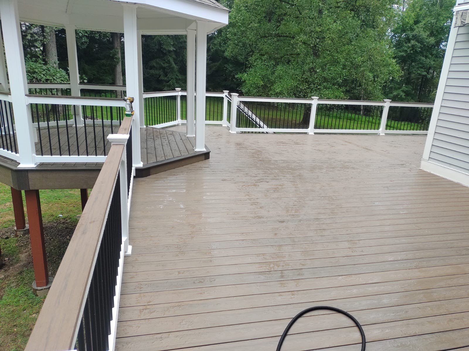 Deck Resurface with Gazebo by deck guardian