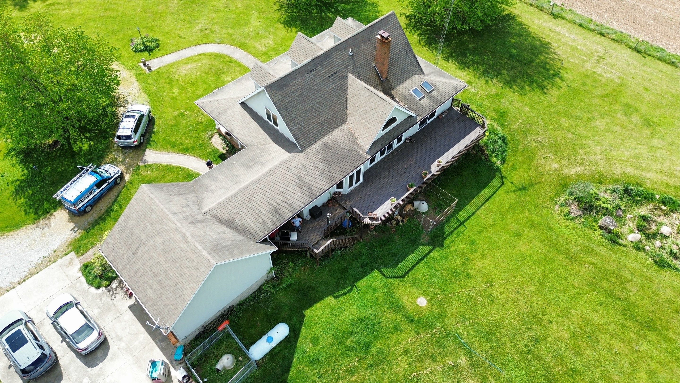 Residential Roofing Installation using ProVia Ironstone Slate Metal Roofing by RoofX 