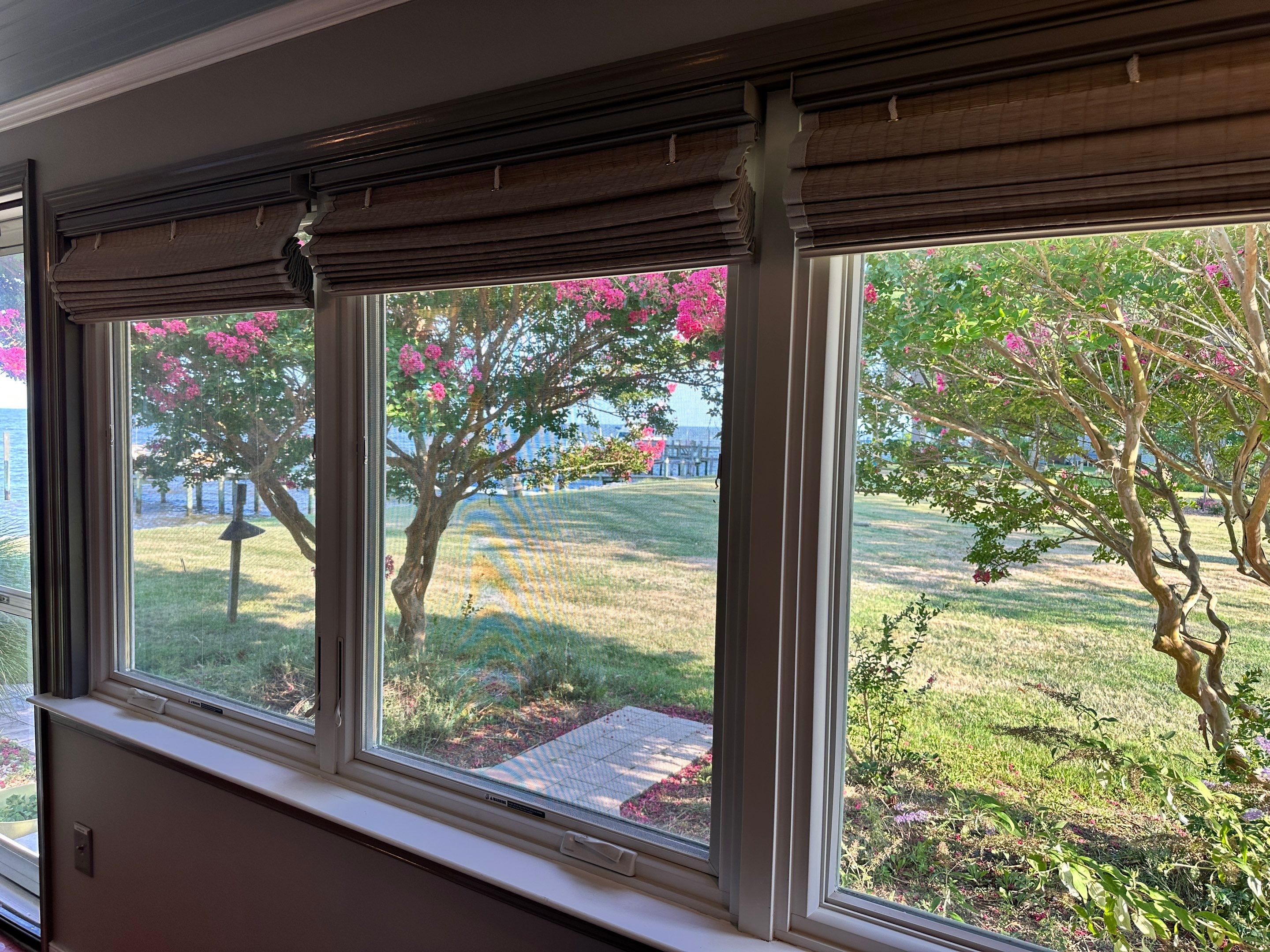 Natural Shade Installation - North Beach by Southern Maryland Custom Blinds