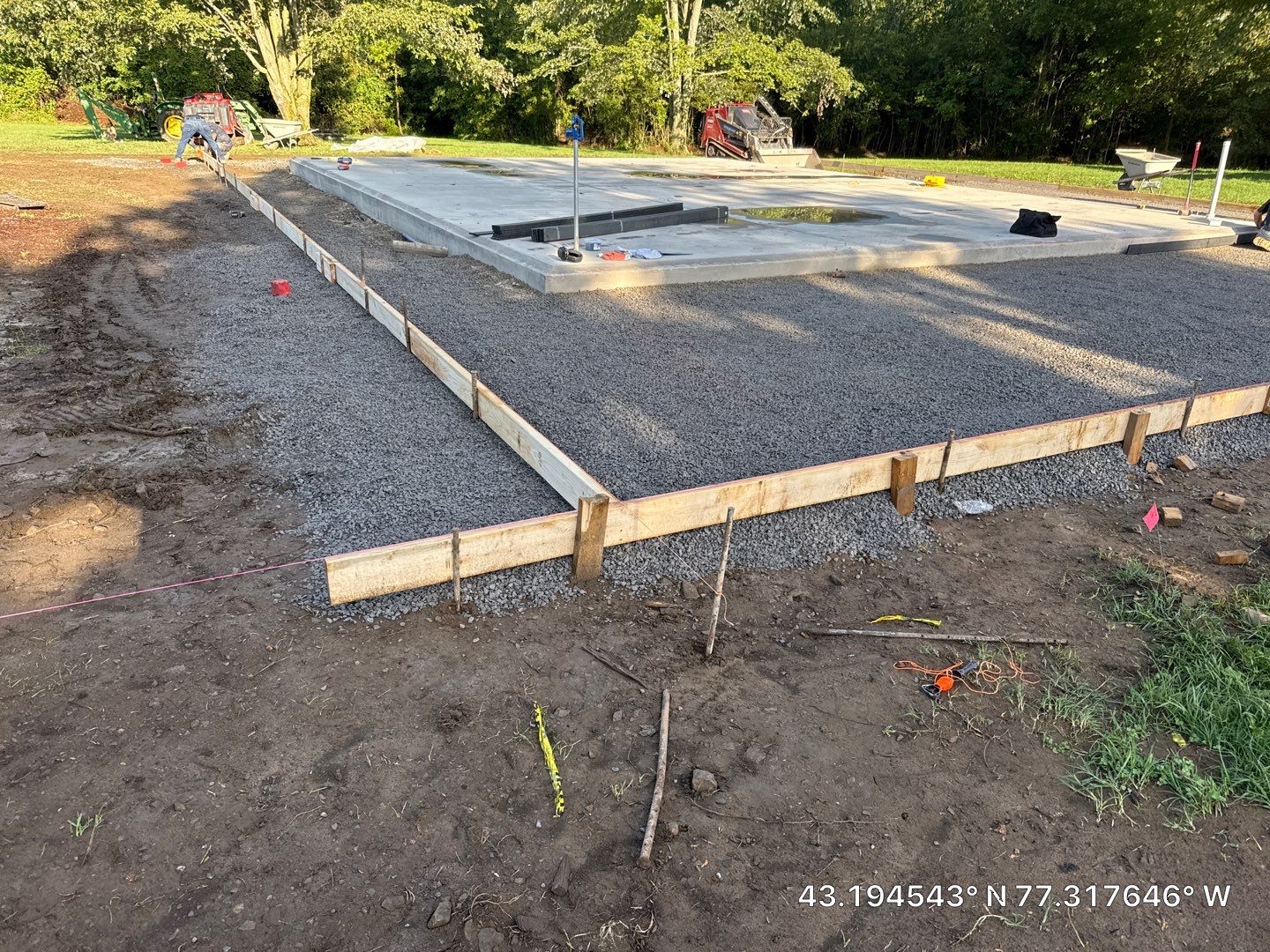 Pole Barn Floor w/ Broom Finished Apron by NG Masonry & Construction LLC
