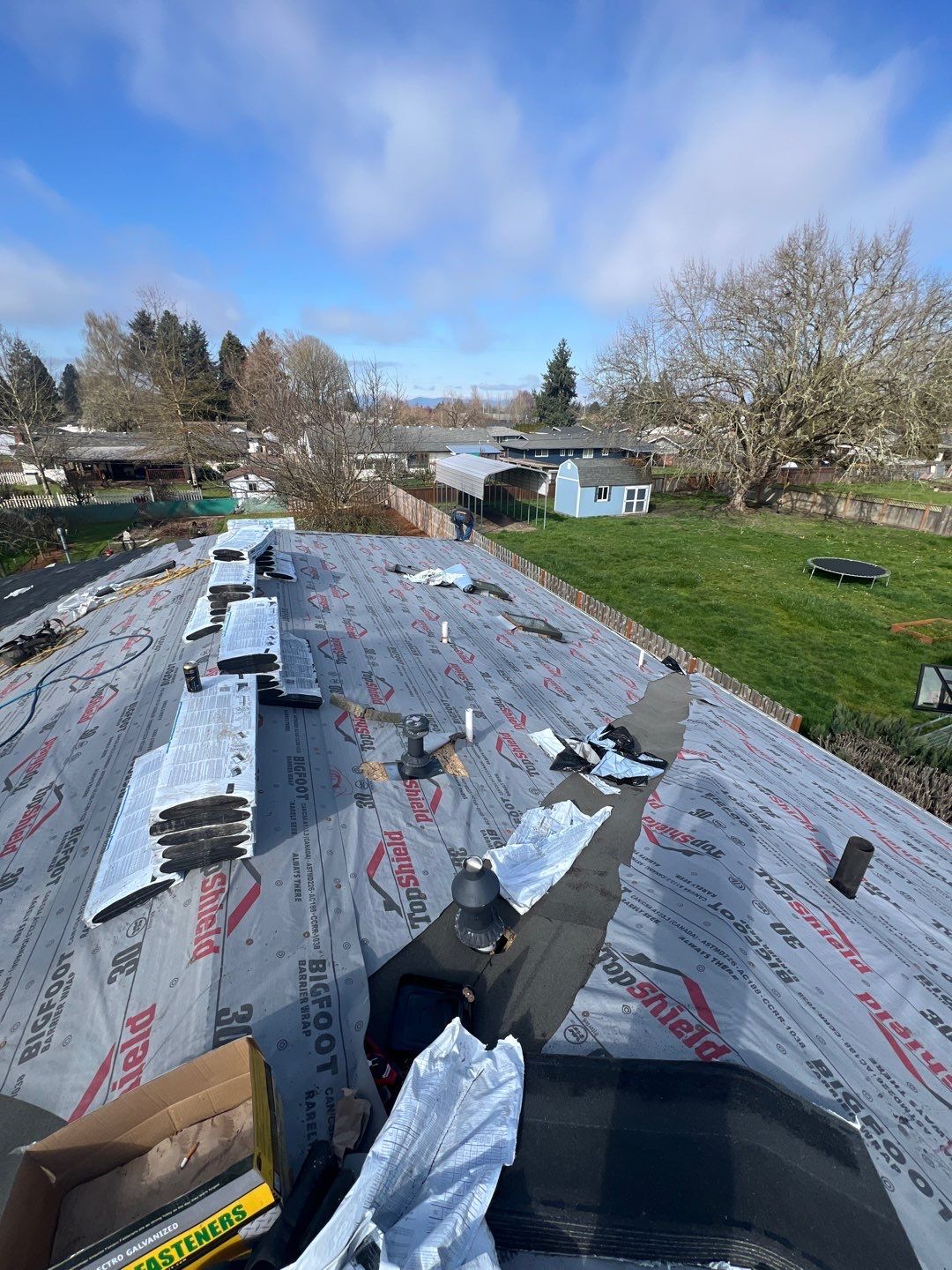 Residential Roofing Installation using IKO Dynasty (Color: Granite Black) by Orezona Building & Roofing Company, Inc.