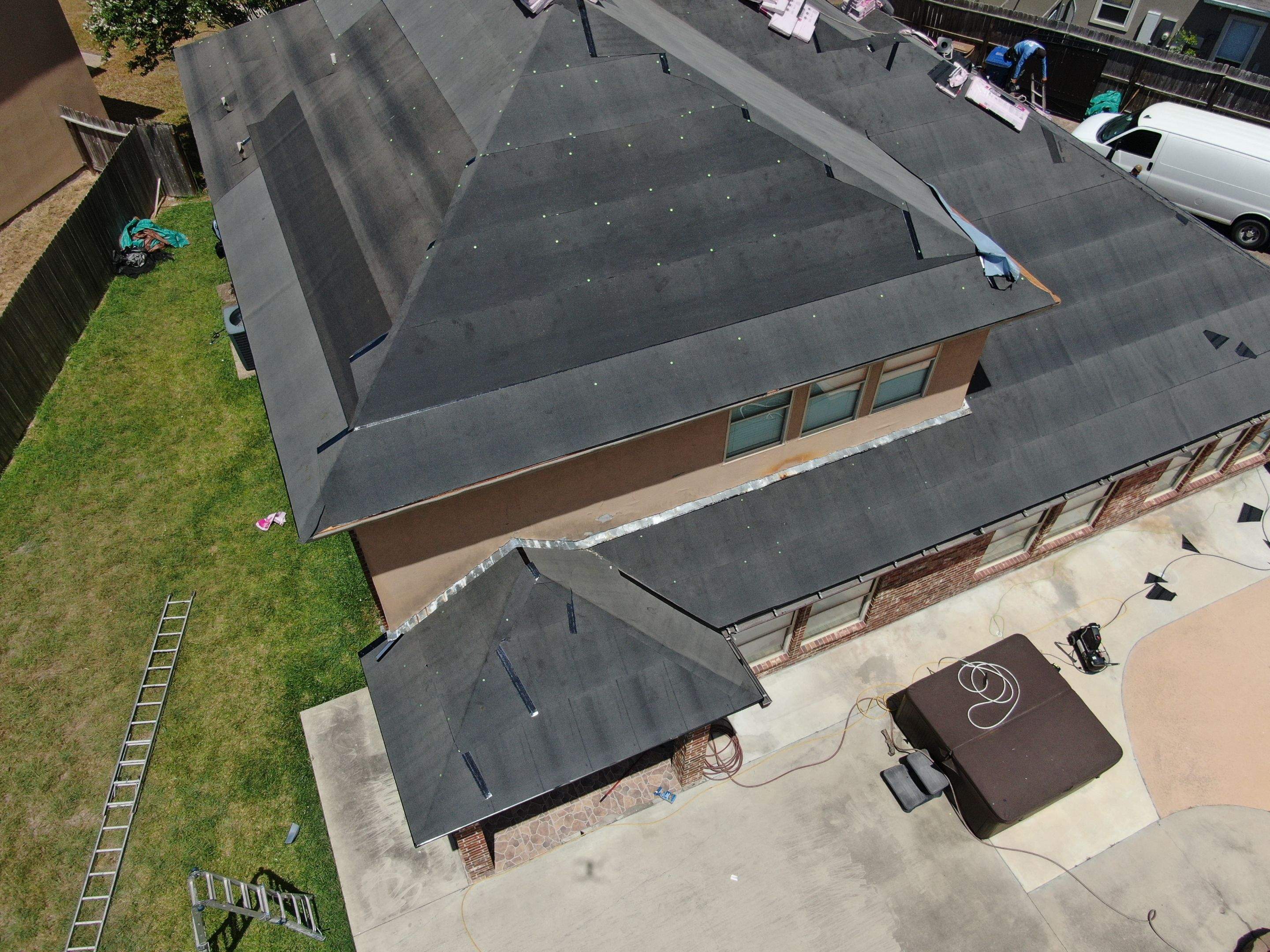 Flashing Stucco above the Roof by Bayfront Roofing and Construction