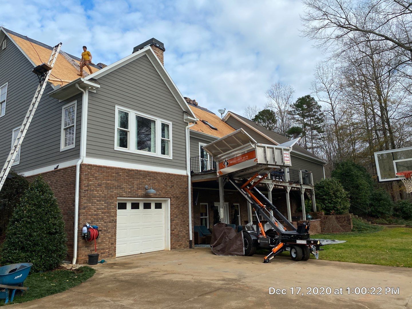 Residential Roofing Installation in Spartanburg, SC using Ceartainteed Landmark Architectural Shingles by Property Assessment
