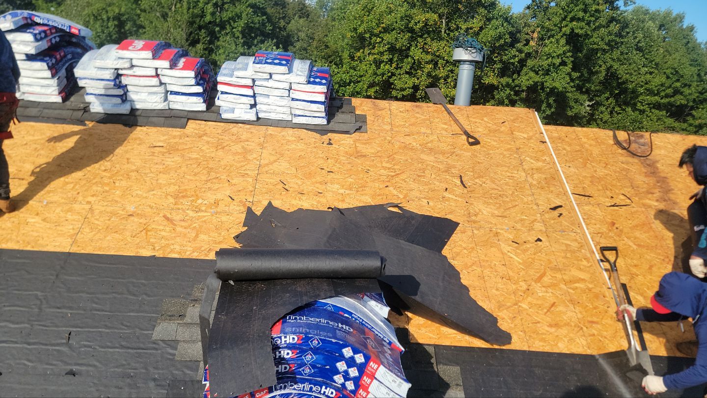 Roof Installation using GAF Timberline HDZ by ExteriorPros
