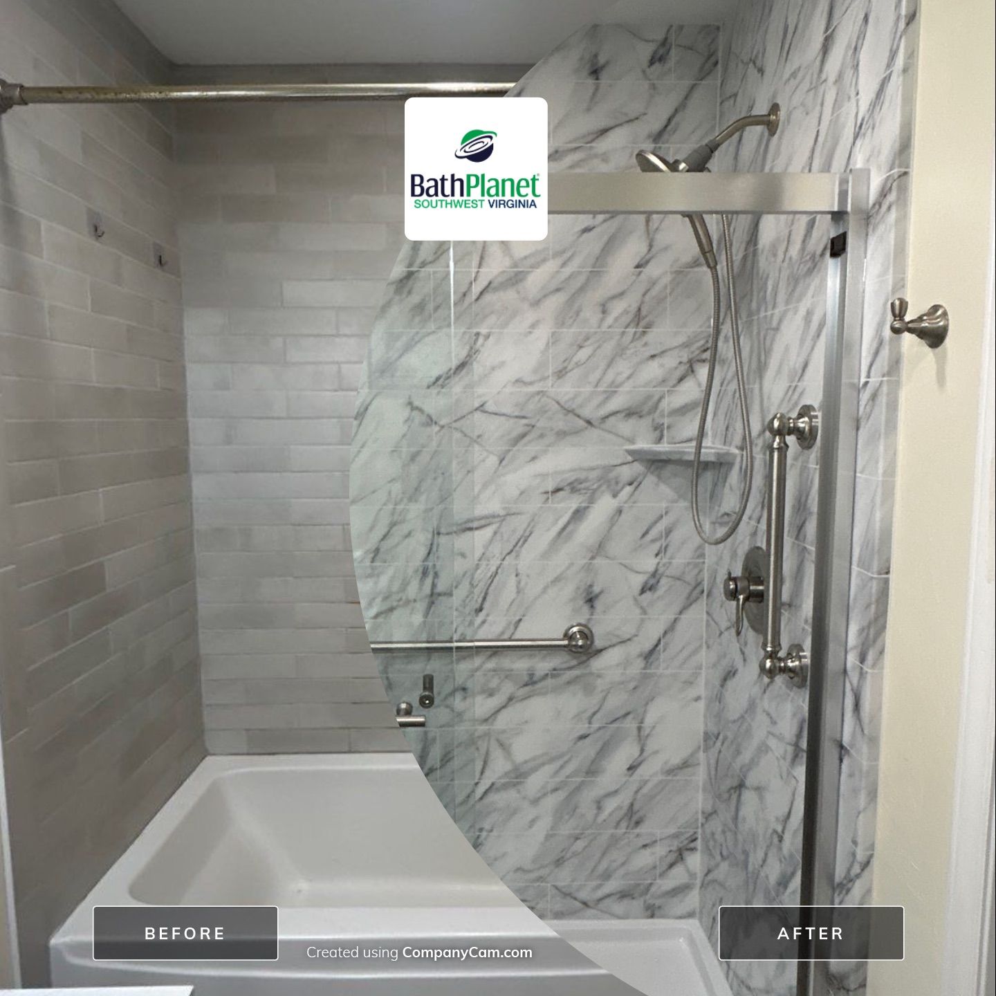 Shower Conversion by BathPlanet SW Virginia