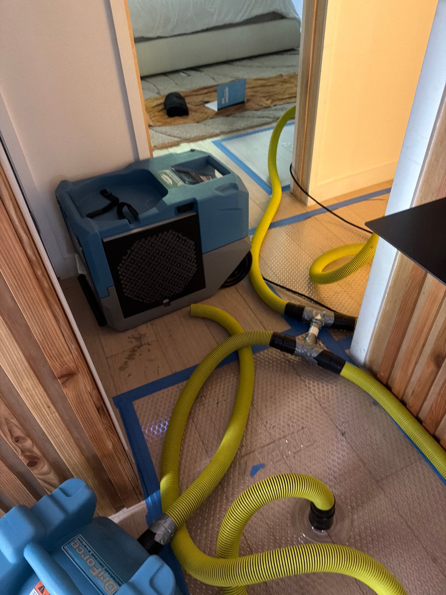 Water Damage Restoration and Hardwood Floor Drying in Coral Gables by SuperClean