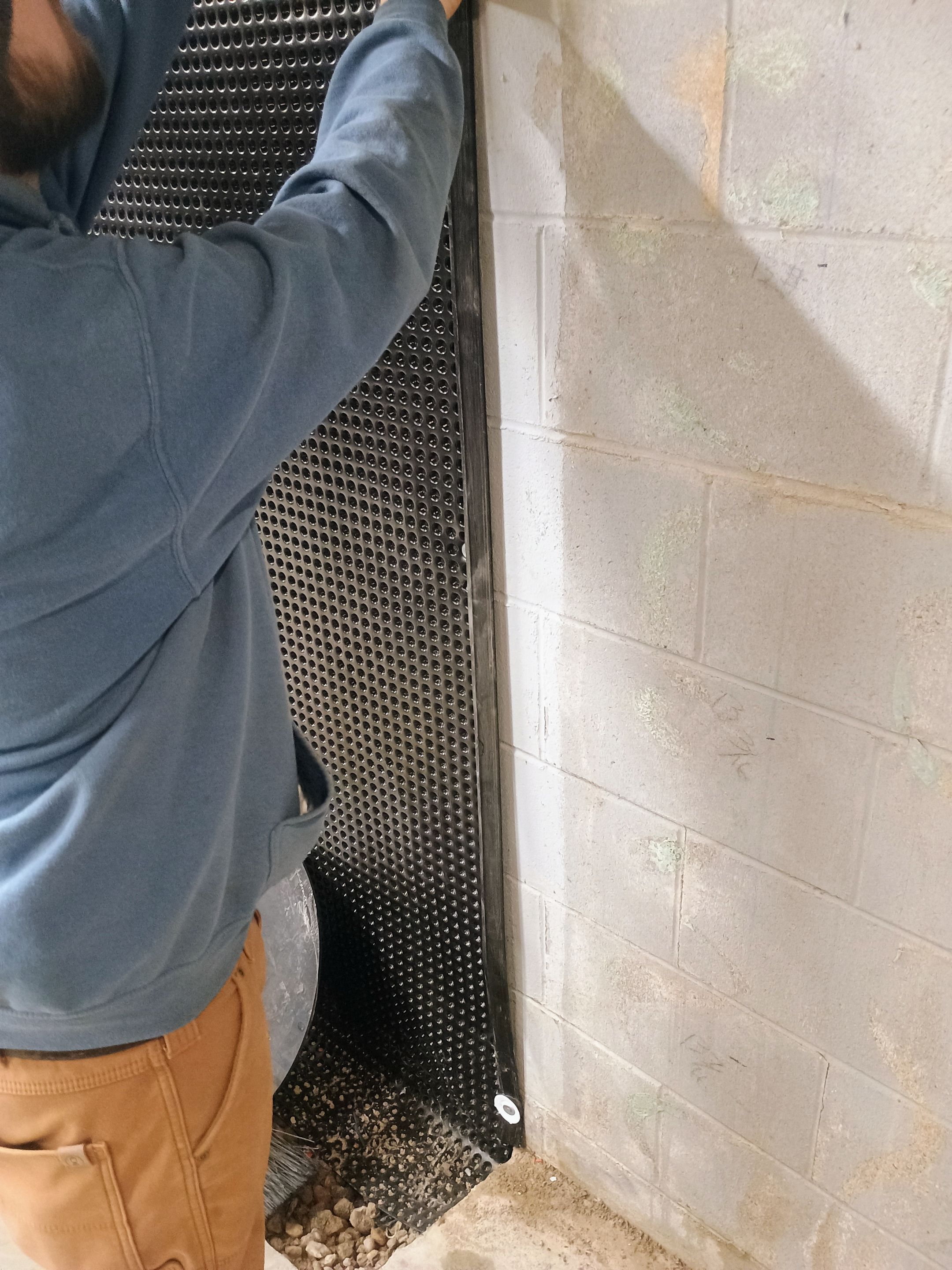 Depressurizing Denny's Basement Wall by Waterproofing Northeast