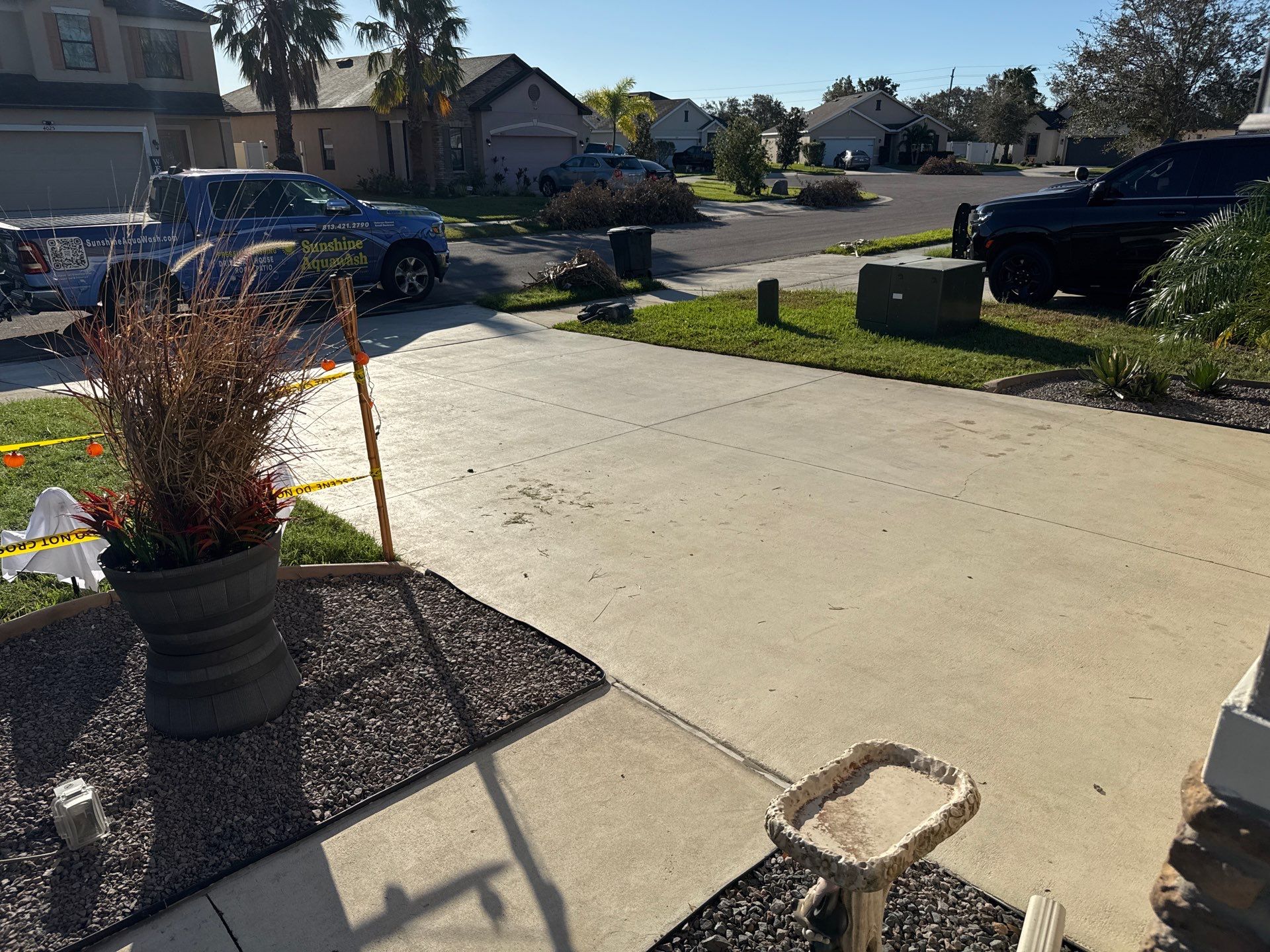 Comprehensive Concrete and Vinyl Fence Cleaning in Willow Walk Community, Palmetto, FL by Sunshine AquaWash