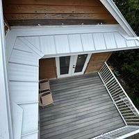 .032 Aluminum 1.5" Mechanical Seam Regal White  by Total Roofing System The Metal Roof Experts
