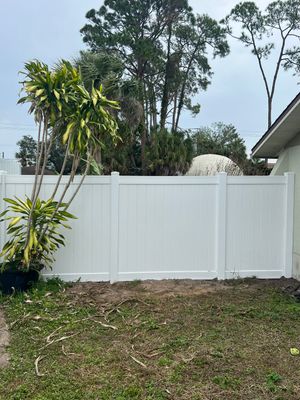 Vinyl Fence Installation using Vinyl Privacy Fence 