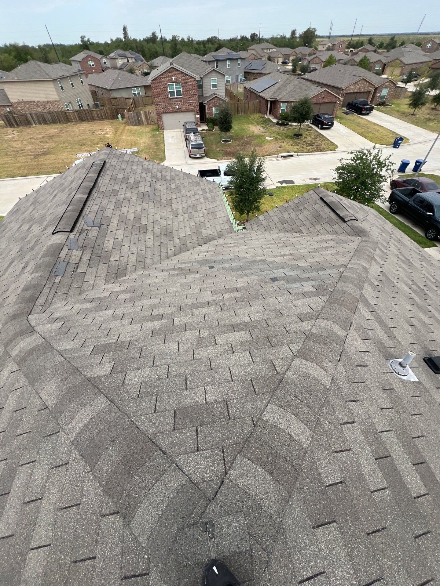 Hail Damage using Owen's Corning Duration (Lifetime) Shingles by Roof Repair Company