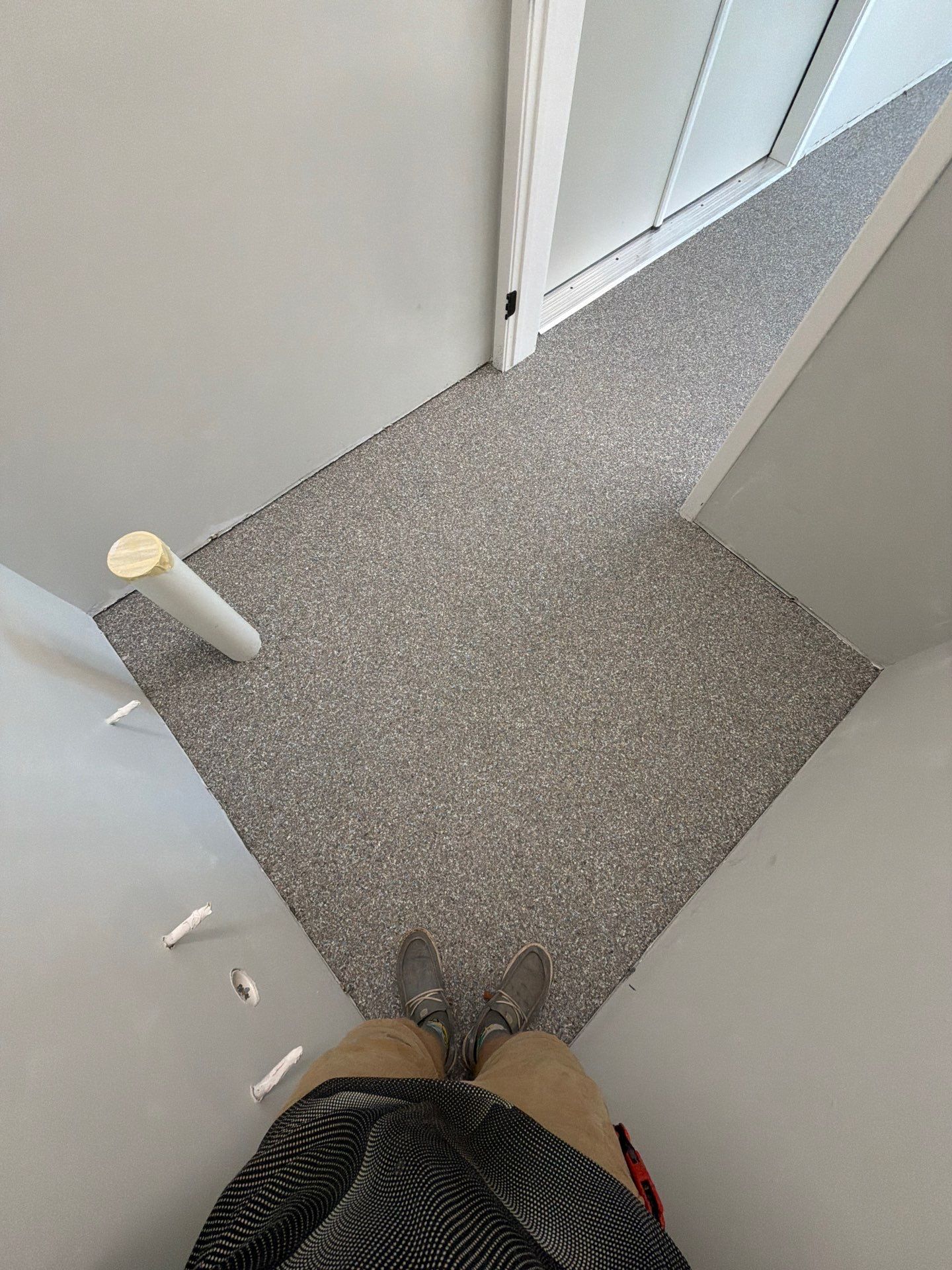Multi-Color Epoxy Flake Floor Installation in West Olive by Gordon Painting