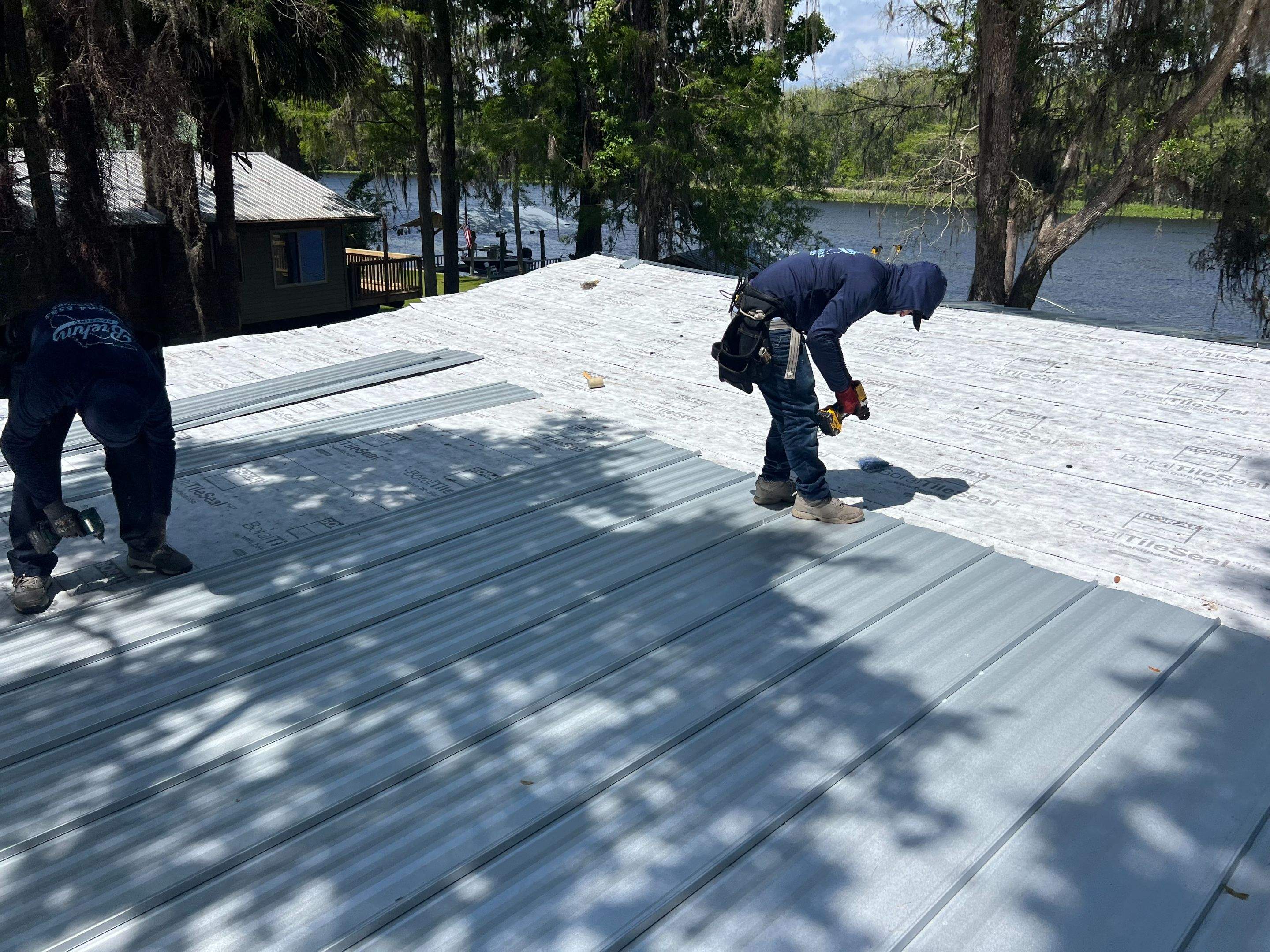 Standing Seam Metal Roof Replacement in Chiefland, Florida by Brehm Roofing