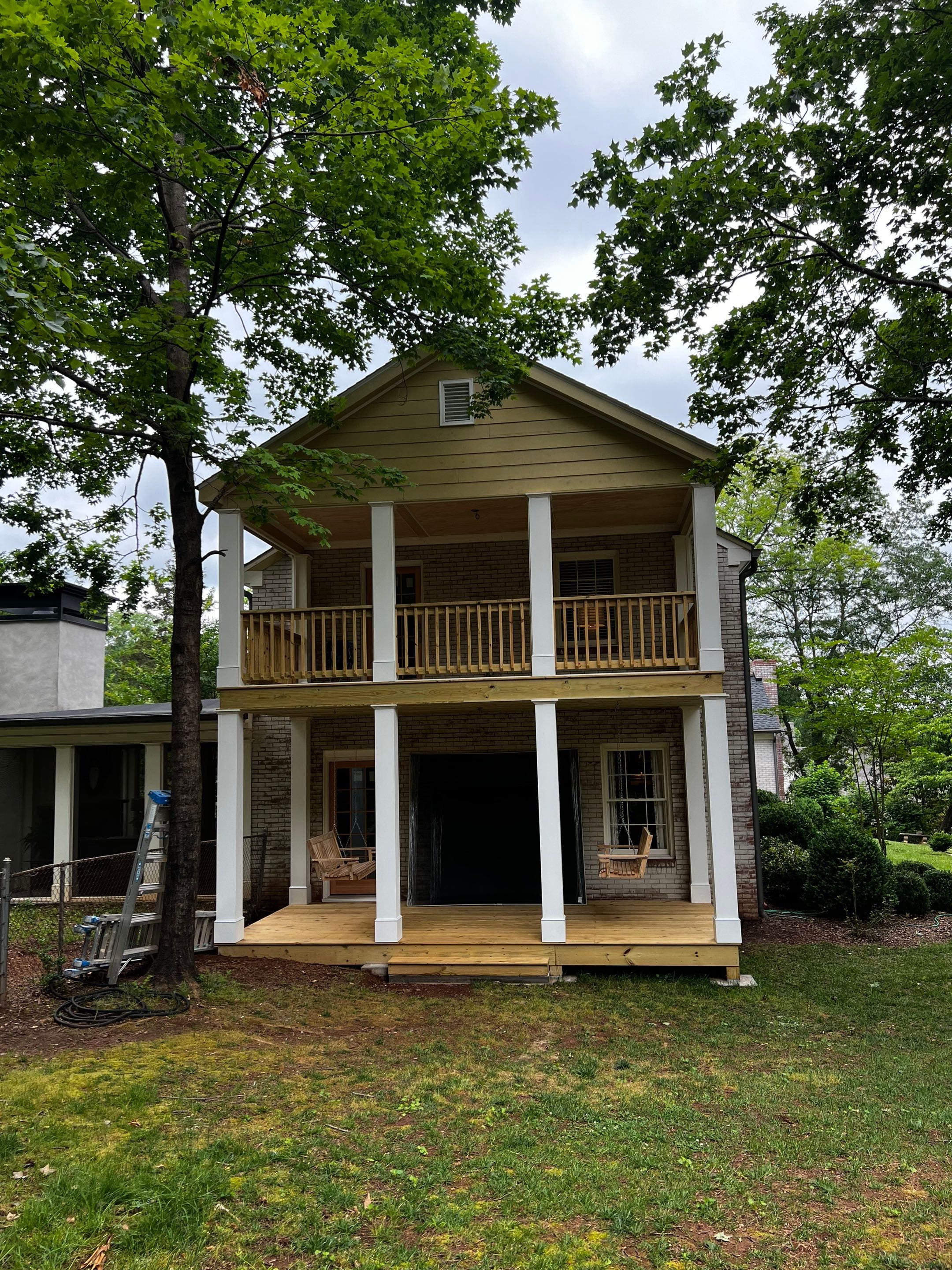 Custom Two-Story Deck and Screened Porch Addition in Marietta by Swift Home Renovations