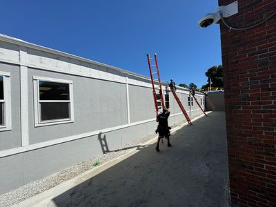 5" K-Style Aluminum Gutter Installation on The Squantum School in Quincy, MA