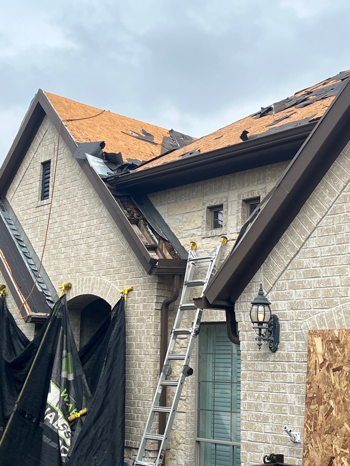 Residential Roofing Installation using GAF Timberline HDZ (weathered wood) by WABO Roofing Systems 