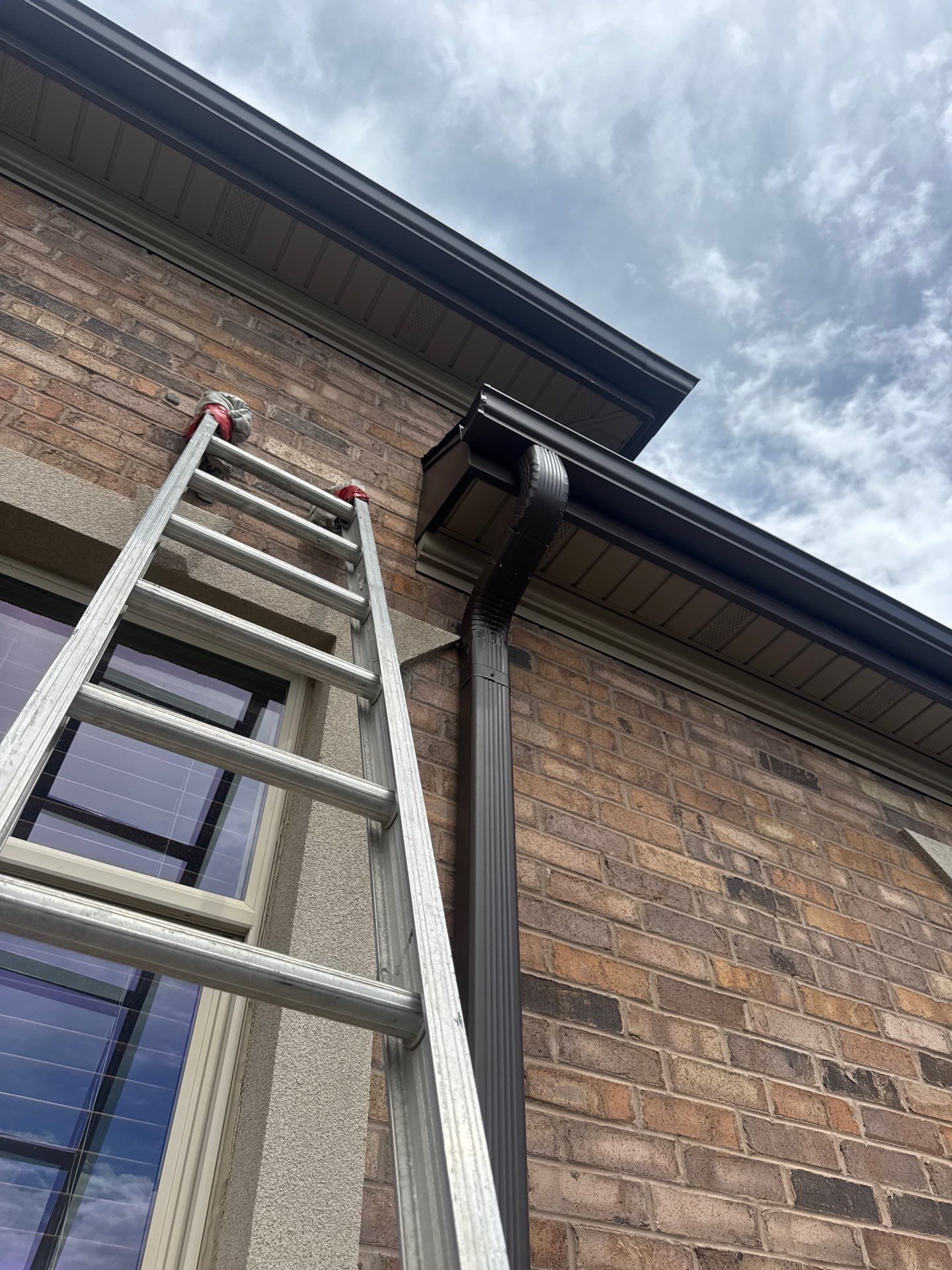 Project in Layton by Master Rain Gutters.