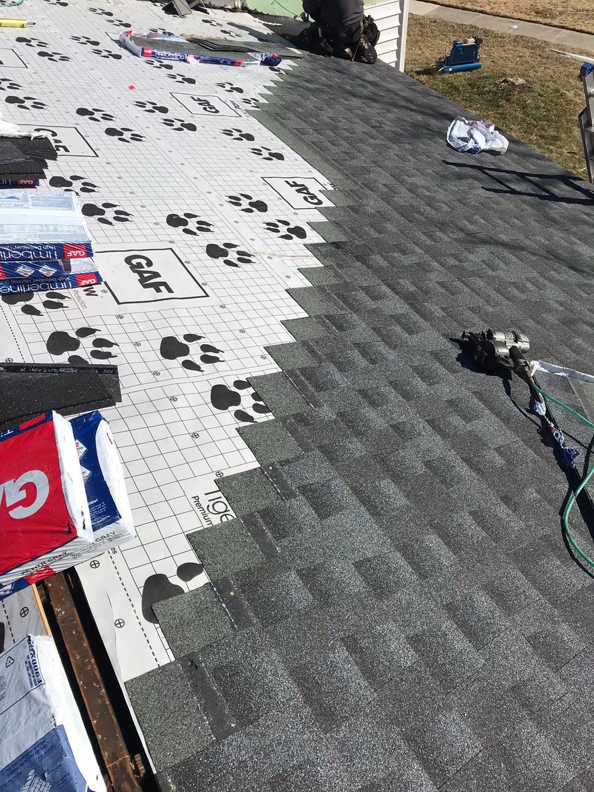 Roof Replacement using GAF Timberline HDZ by American Home Contractors