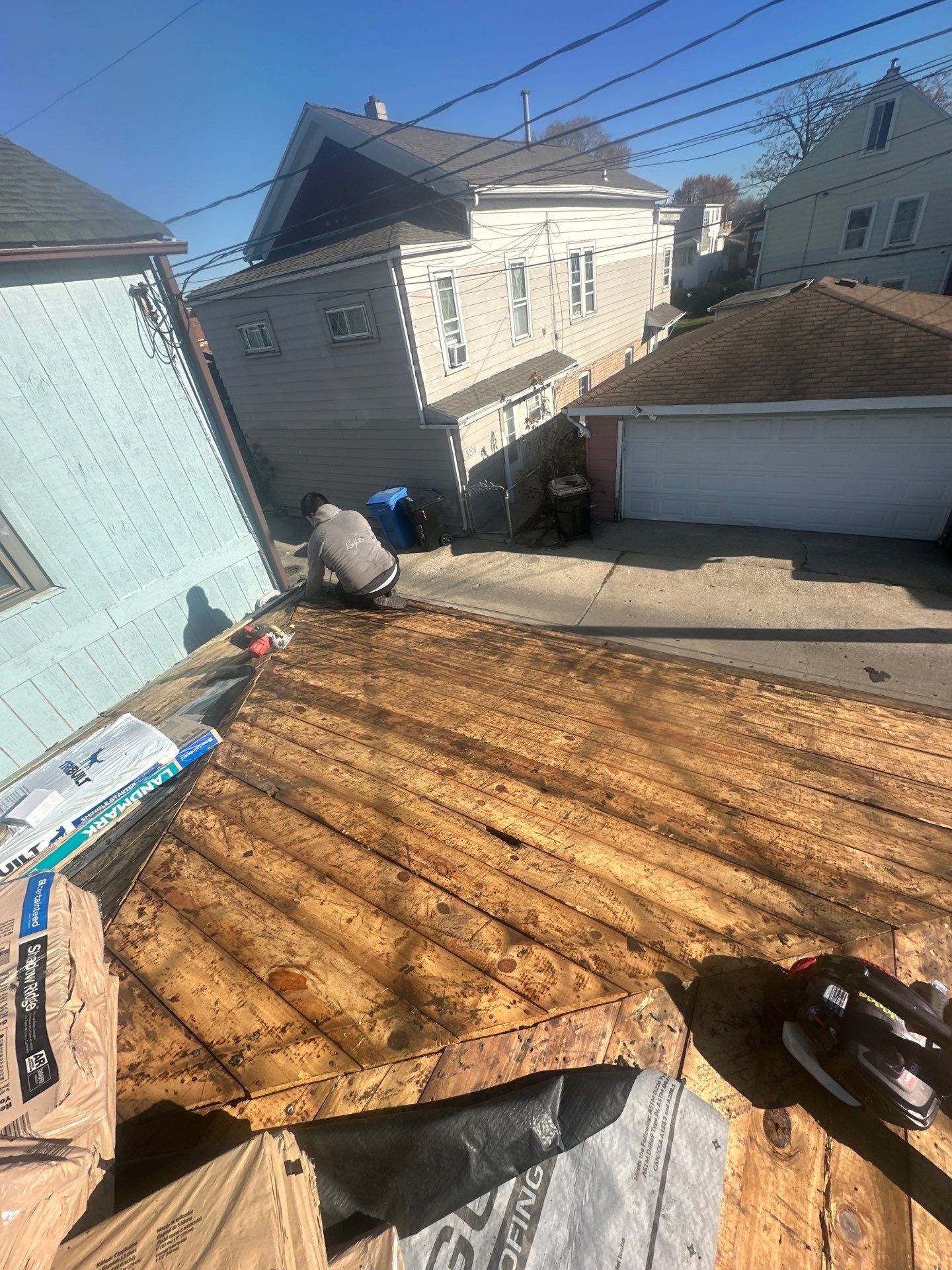 Roof replacement and interior repair by wind damage by Just Brilliant Restoration JBR