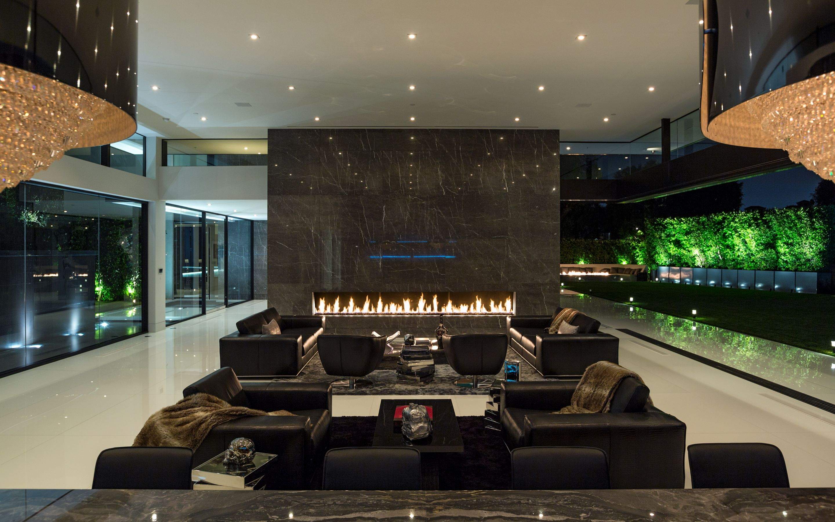 Custom Residential Fireplace Installations with Montigo Linear Inserts by Solara Custom Living