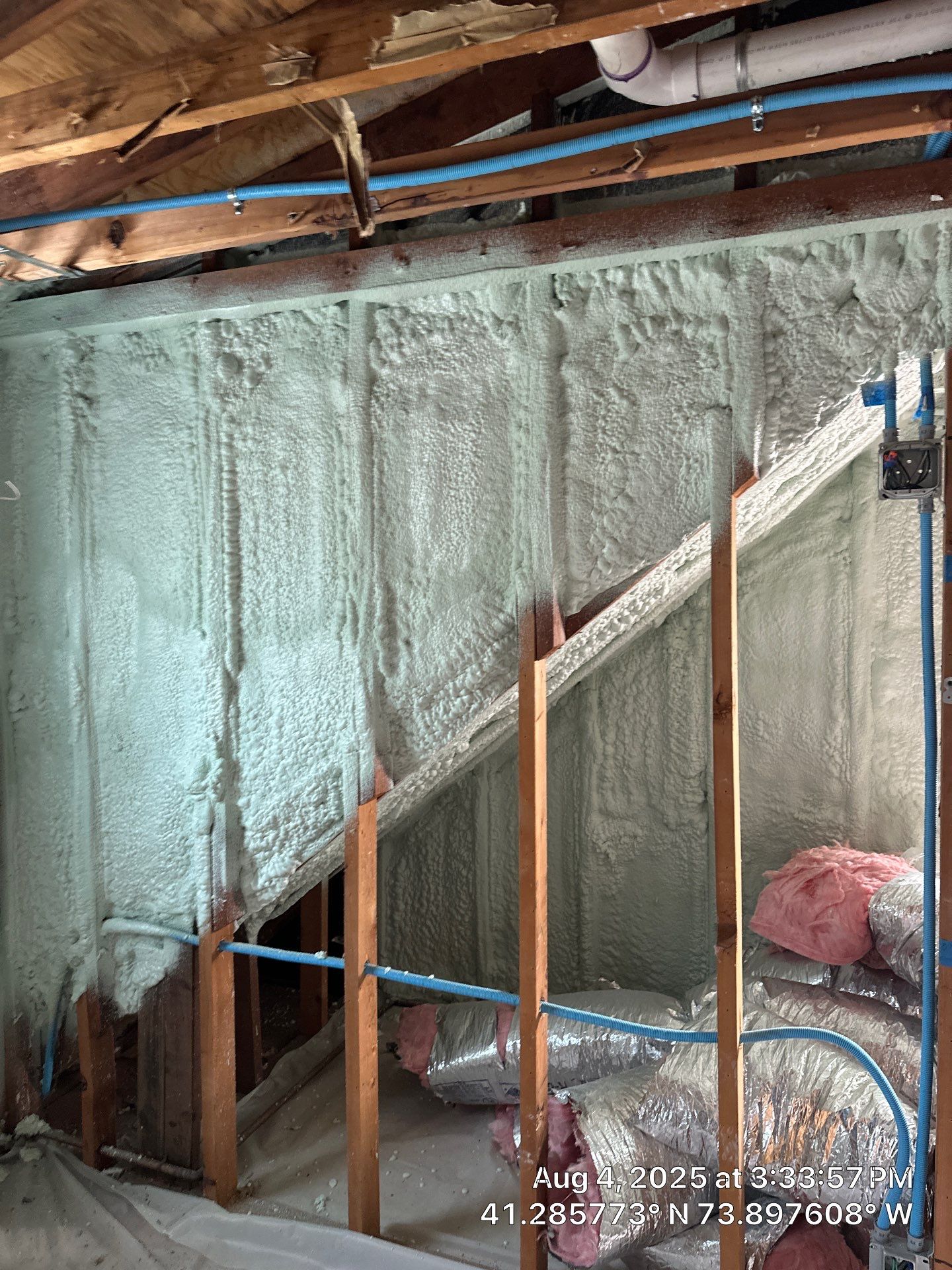 Home Remodel using Closed Cell Spray Foam by NYS Foam & Energy