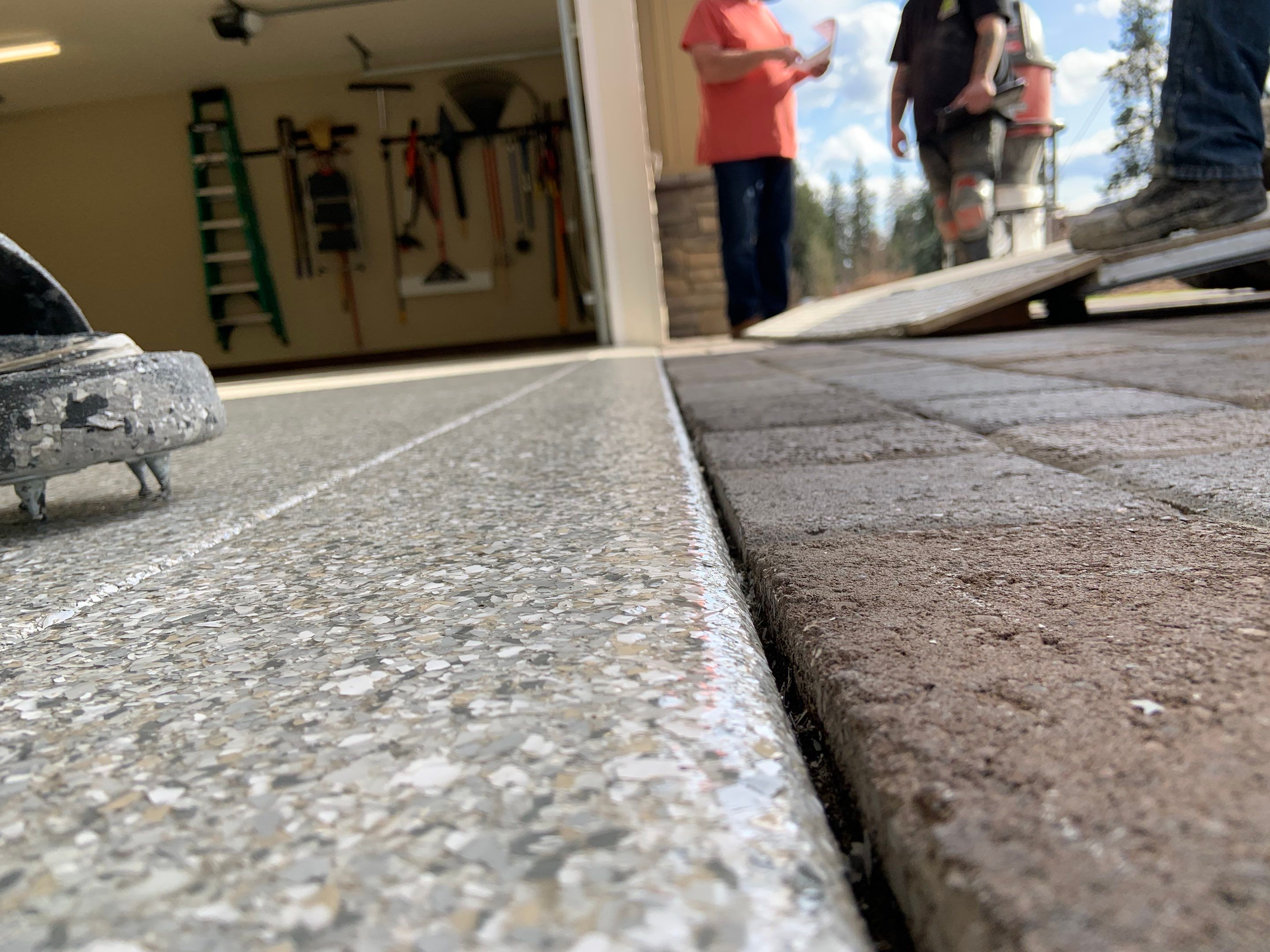 Garage Transformation using Mt Everest by Croc Coatings, LLC