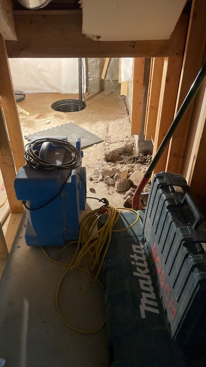 Interior Drain Tile & Sump Pump in Lino Lakes, MN by Waterproofing Northeast