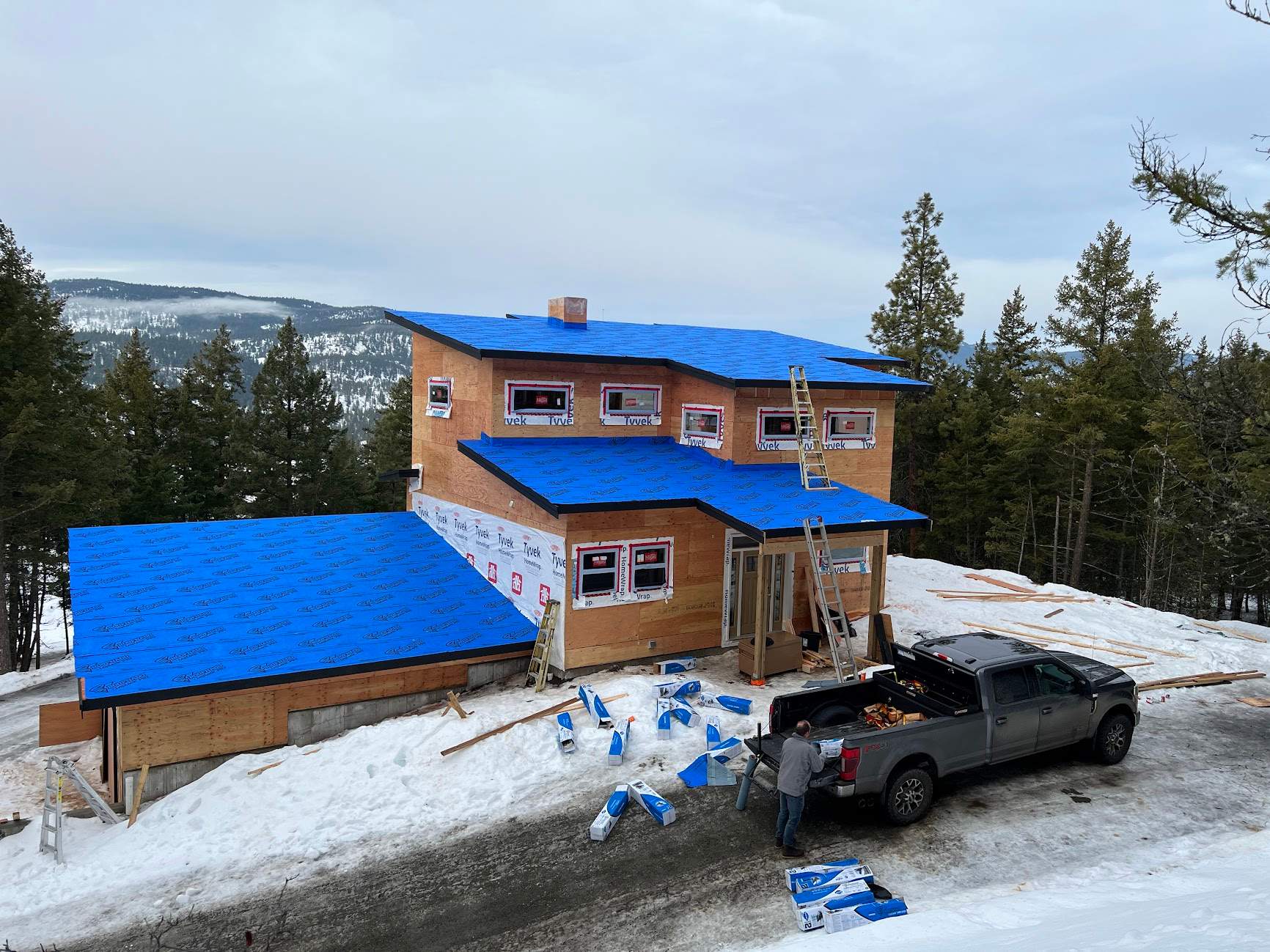 Residential Roofing Installation using 12" Prolok metal  by Top Notch Roofing Inc