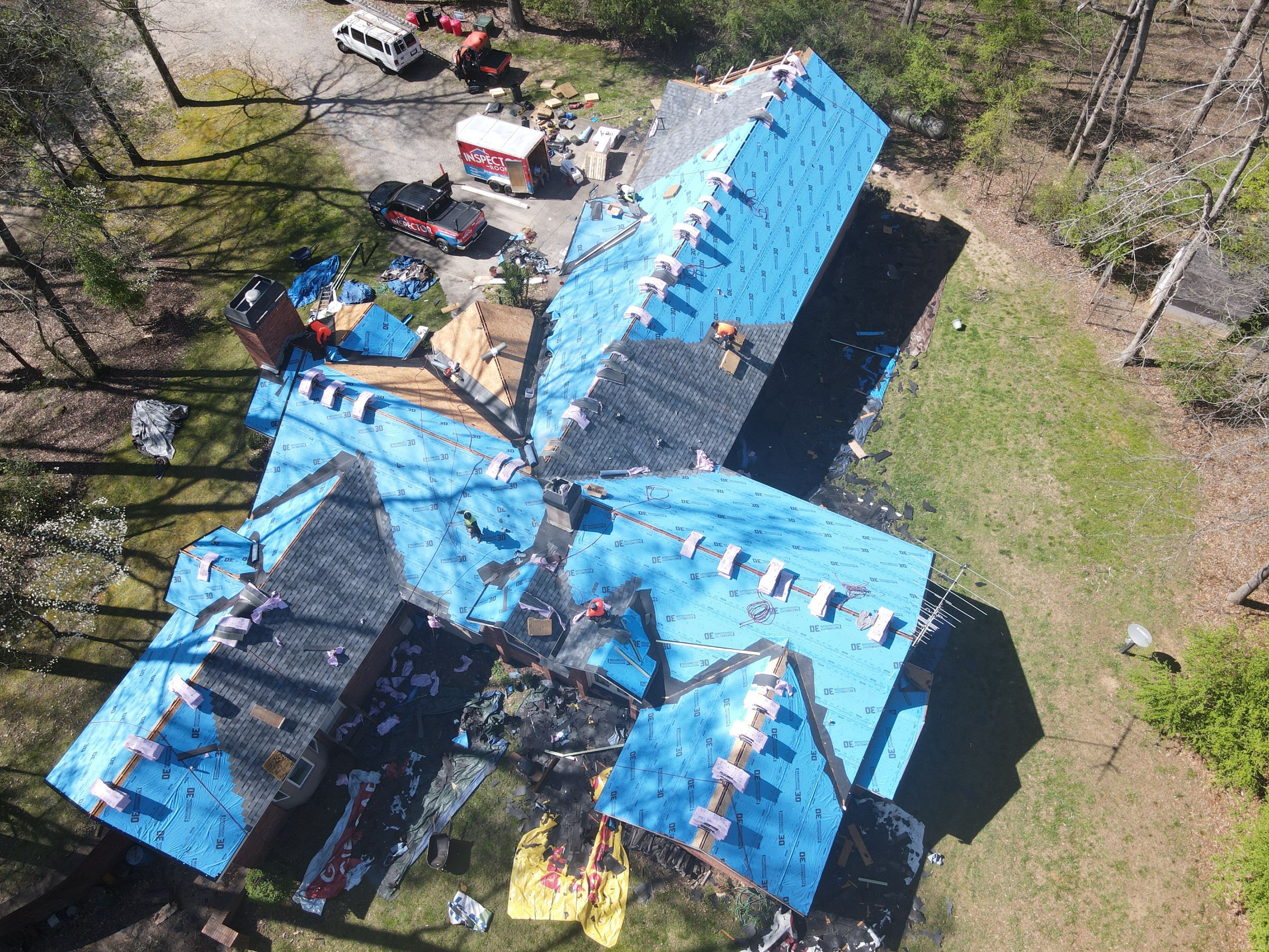 Residential Roofing Installation using Owens Corning by Inspector Roofing and Restoration