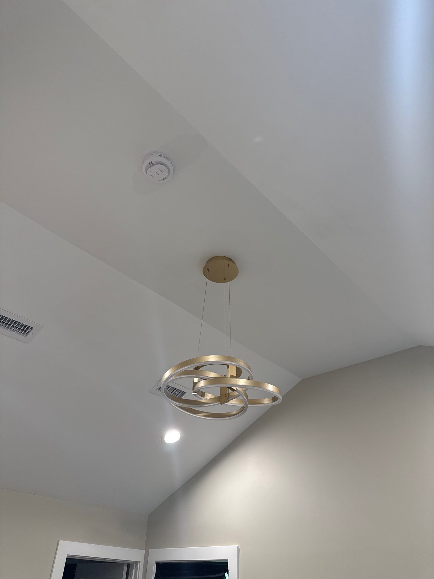 Modern Gold Ring Chandelier by Spartan Home Pros