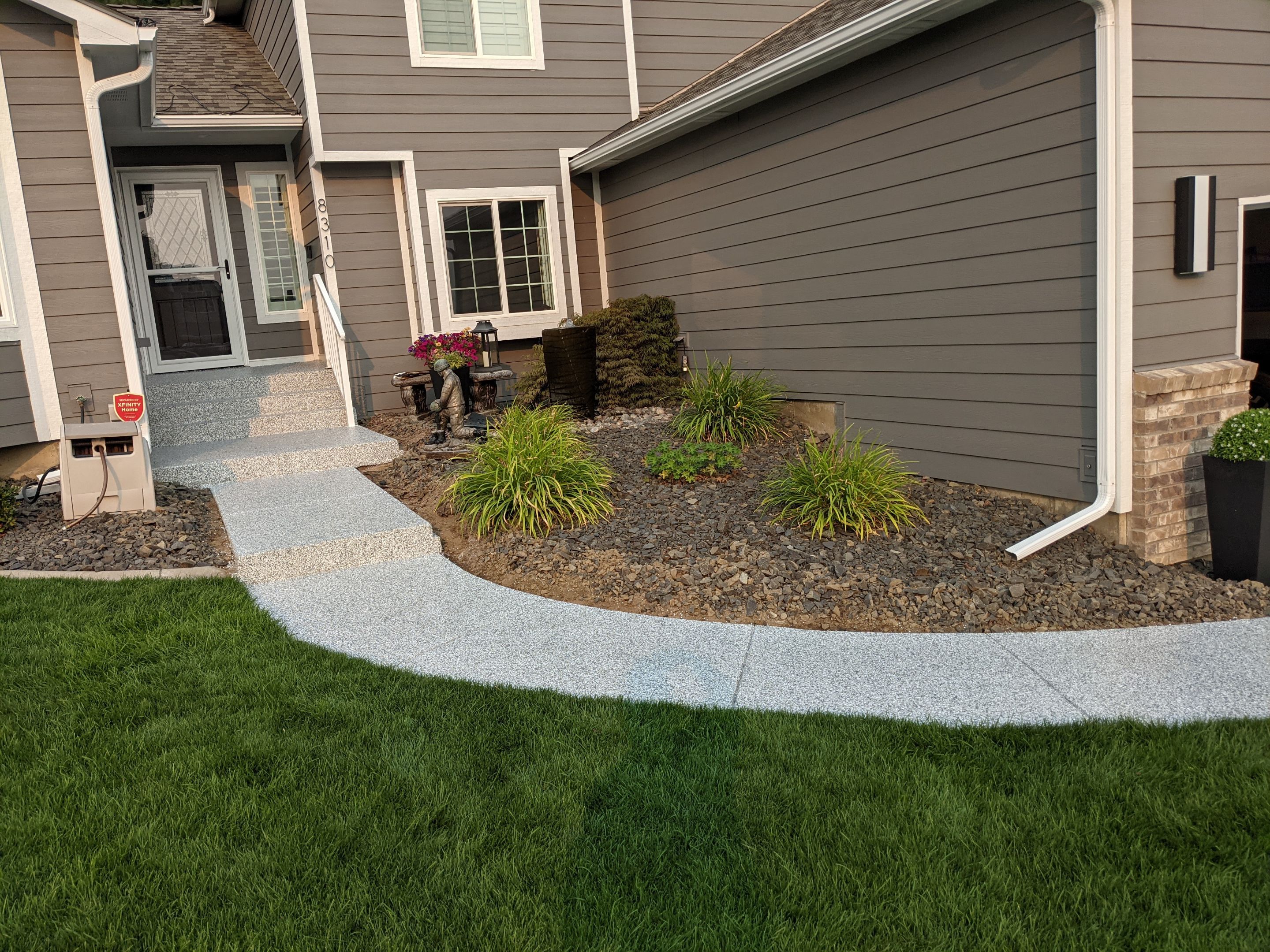 Pool Deck Transformation using Slate Stone by Croc Coatings, LLC