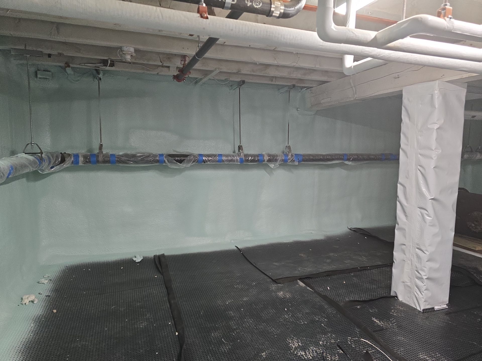 Crawl Space Encapsulation using Closed Cell Spray Foam by NYS Foam & Energy