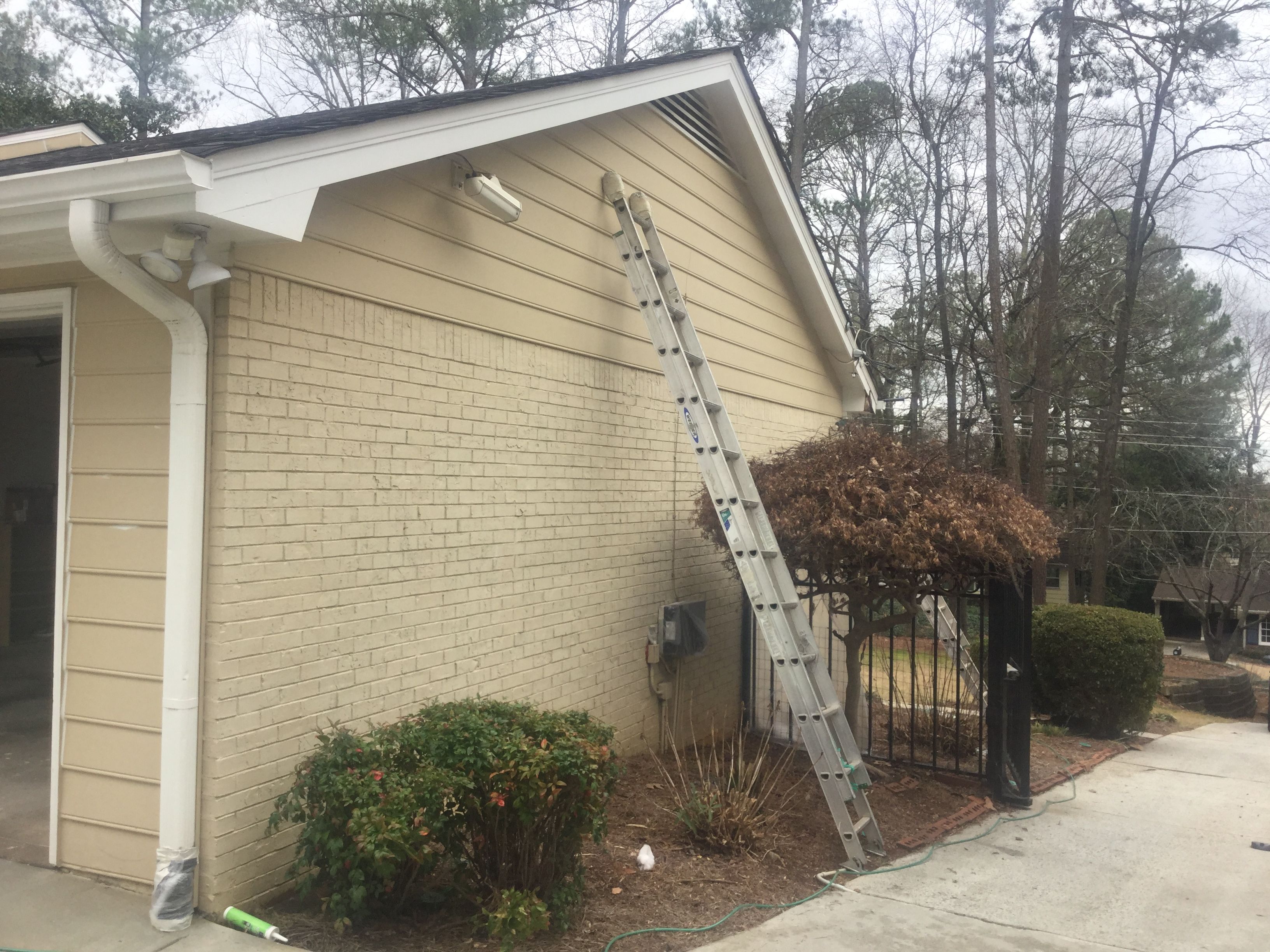 Full Exterior House Painting for Brick and Siding in Atlanta by Swift Home Renovations