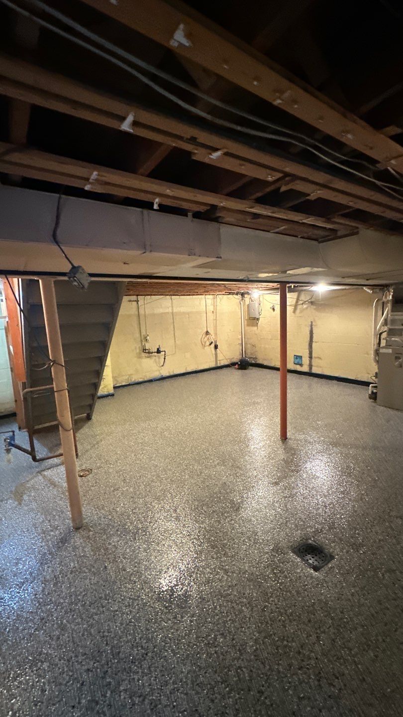 Basement + Garage Project in Pittsburgh by Floors in a Day, Inc