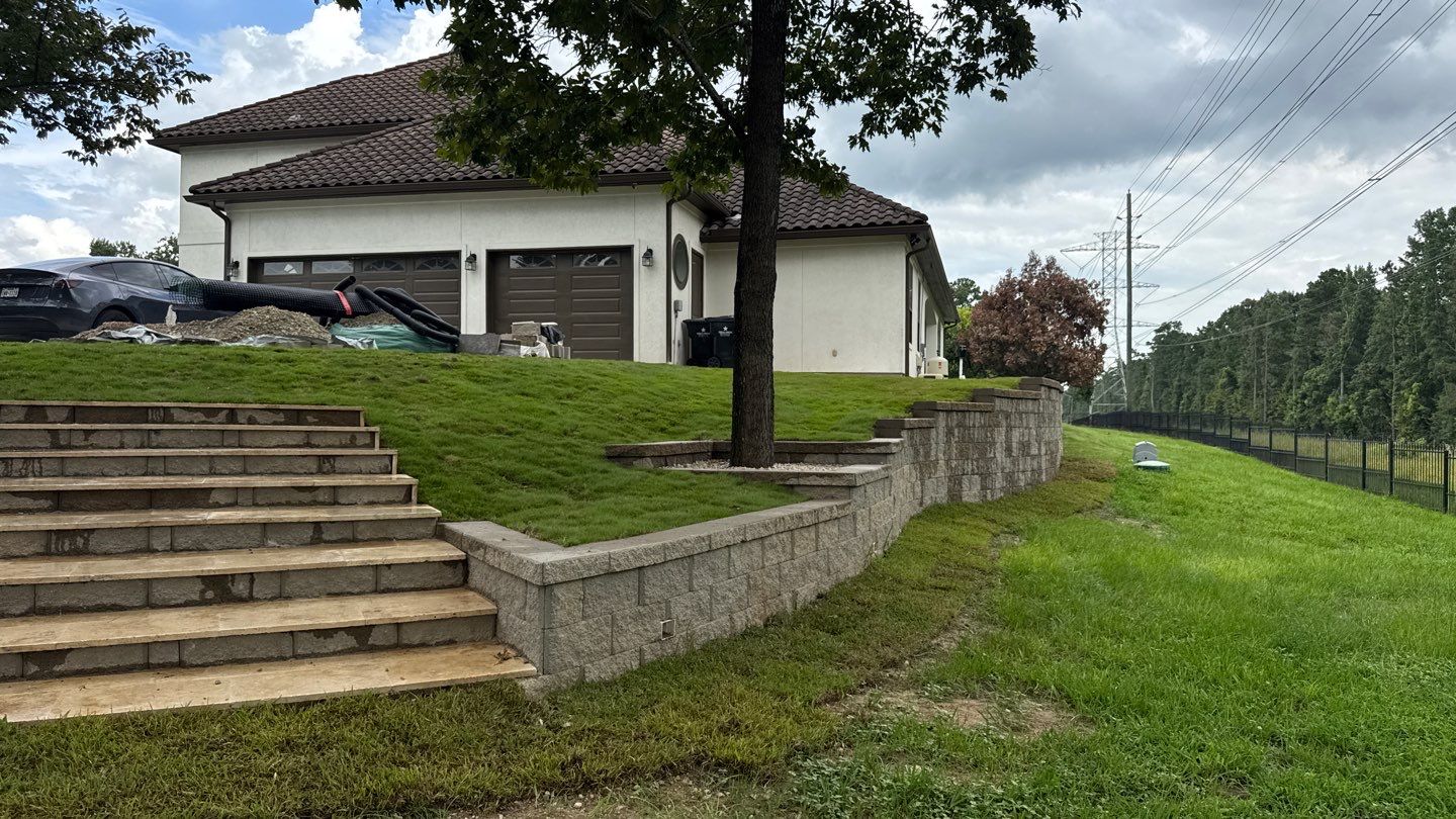 🏡 Duane’s Complete Retainer Wall & Hardscape Walkway by Texas Urban Elements