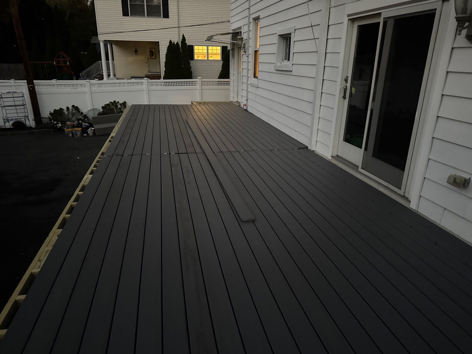 new deck with cable rails in Montclair NJ by deck guardian