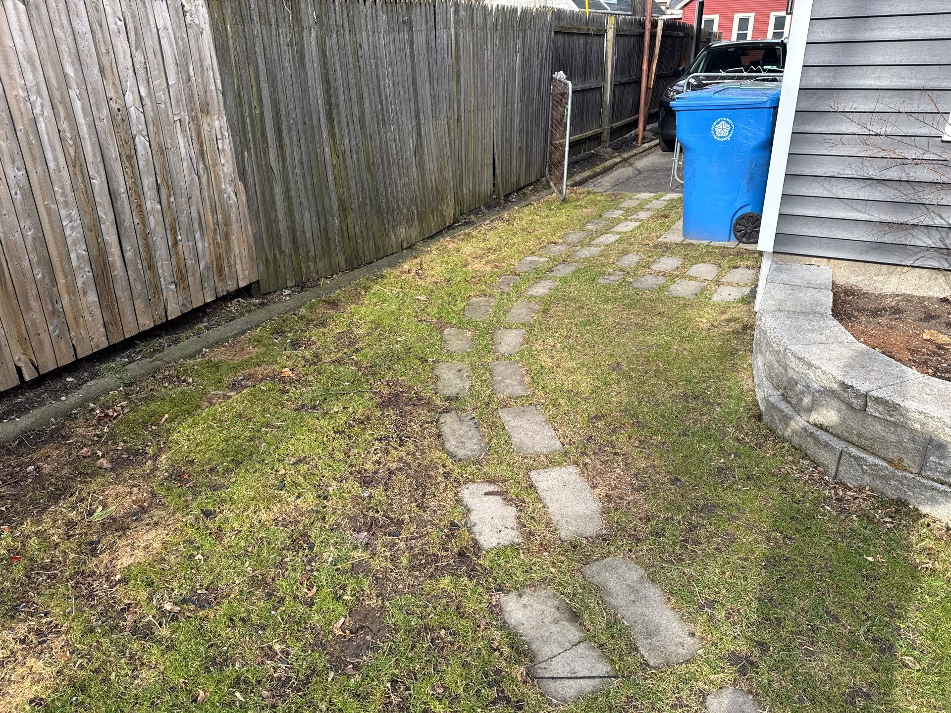 Oxford slate stamped patio and walkway  by NG Masonry & Construction LLC