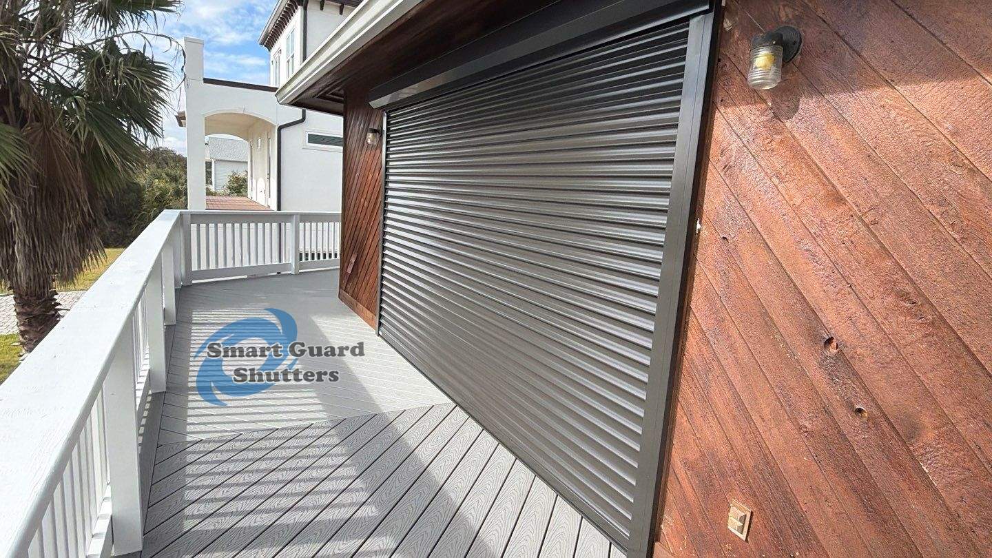 Rolling Shutters in Bronze by Smart Guard Shutters