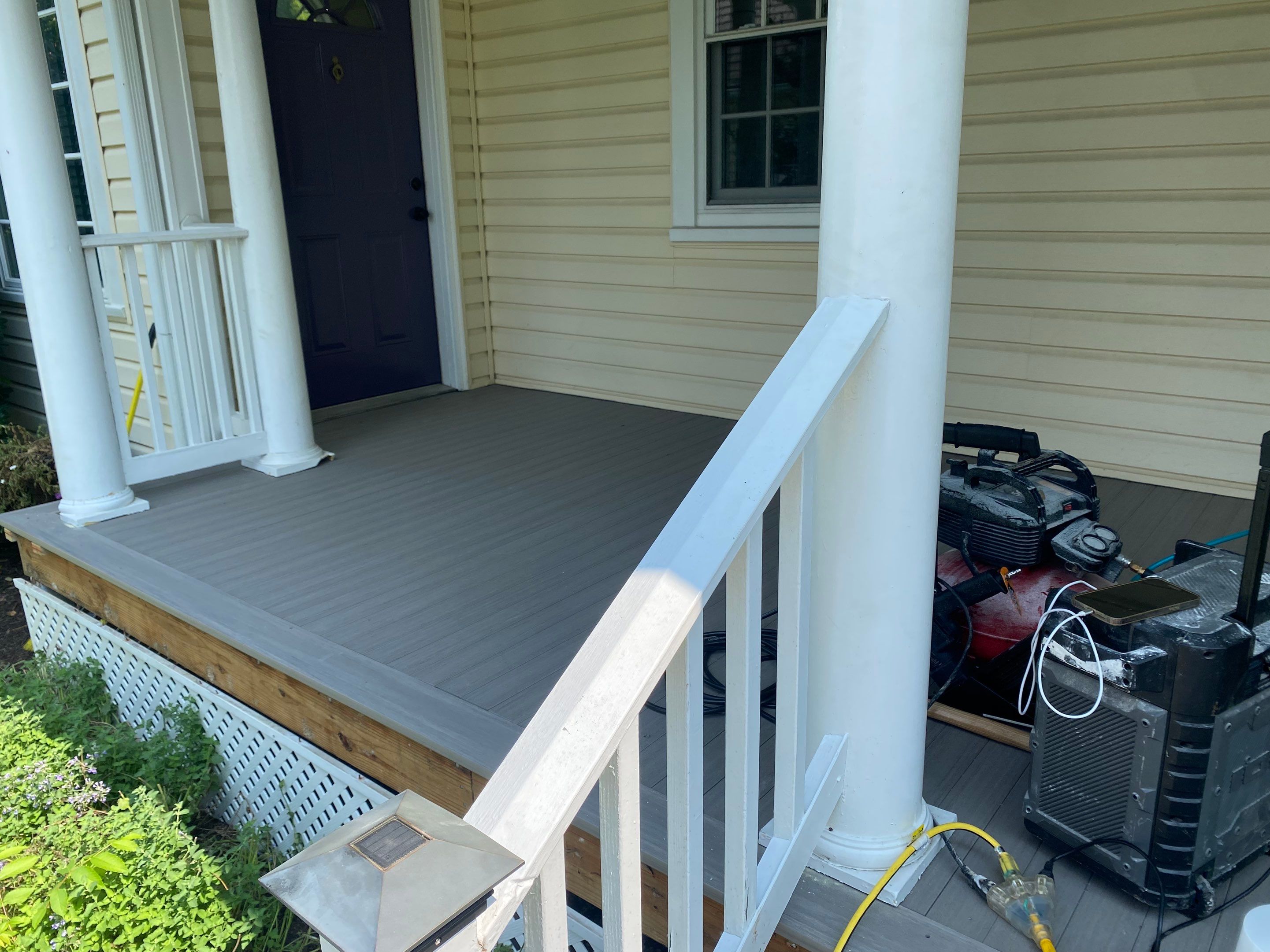 Front Porch Transformation using Timbertech Decking by The Smet Companies, LLC