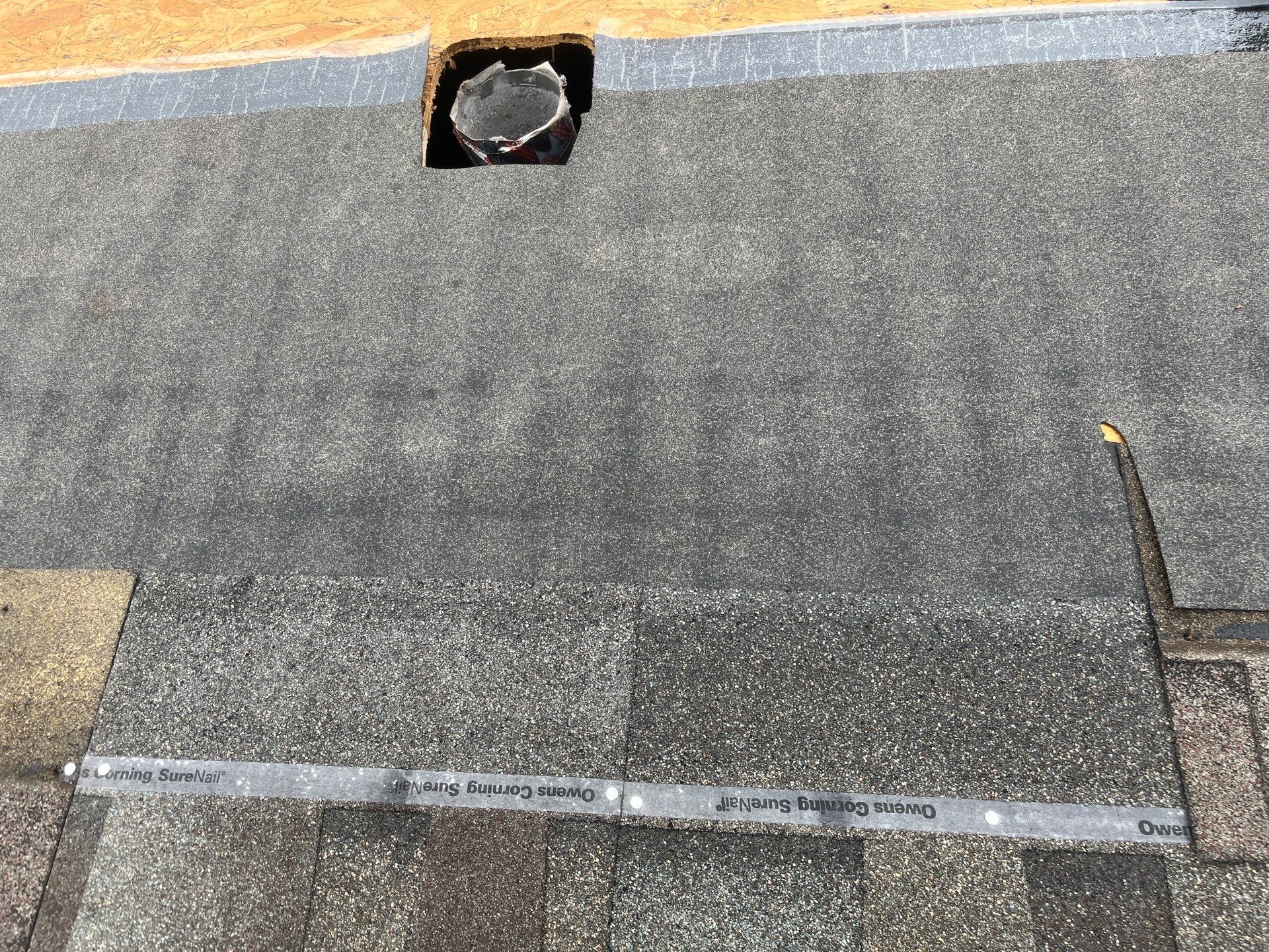 Hail Damage using Owen's Corning Duration (Lifetime) Shingles by Roof Repair Services LLC