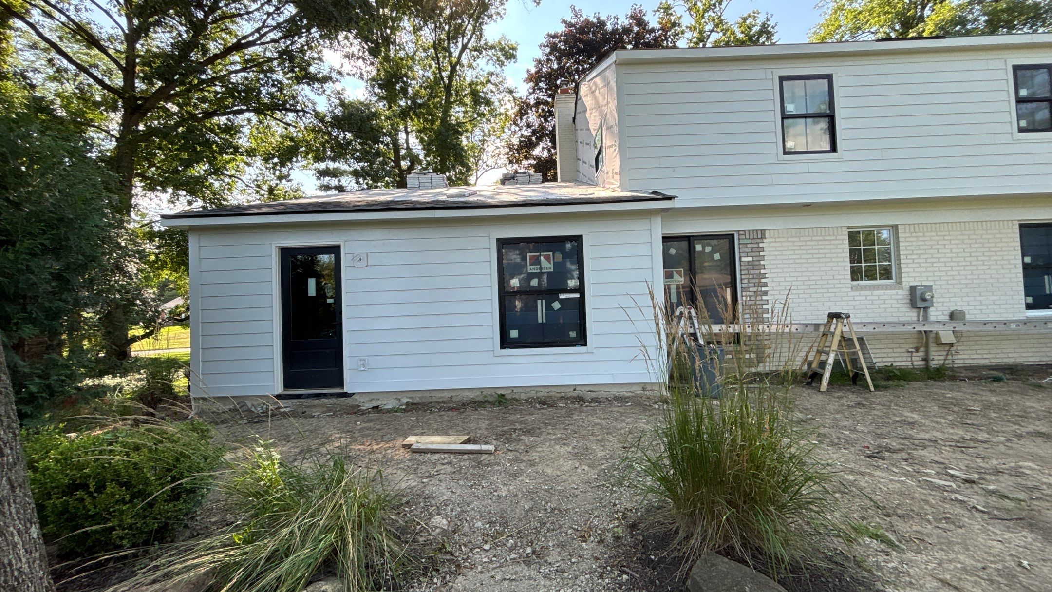 Siding Replacement using Hardie Plank S8 1/4"  Arctic White by 180 Contractors