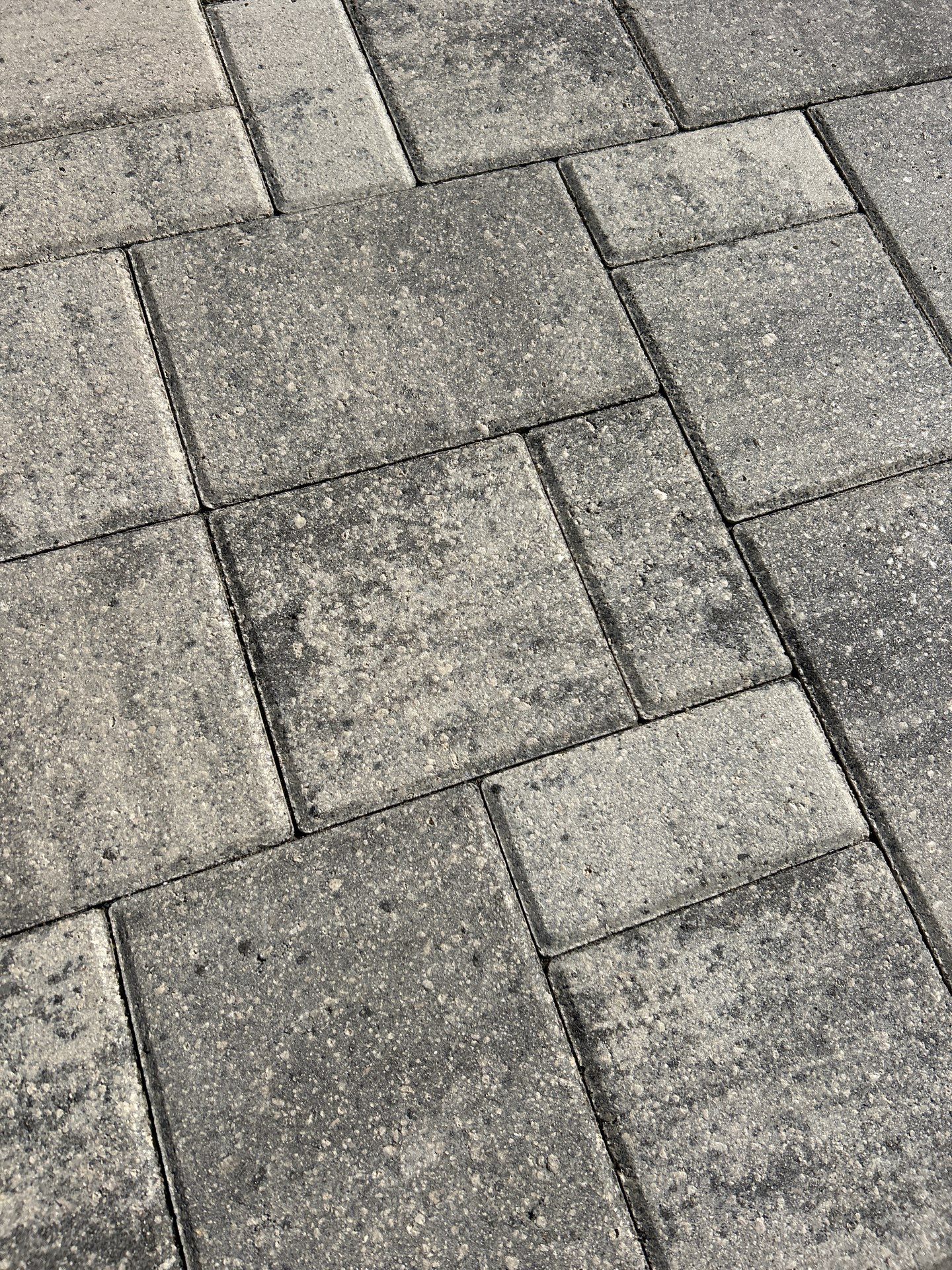 Natural, 2 Coats Gray/White Pavers by Wizard Wash
