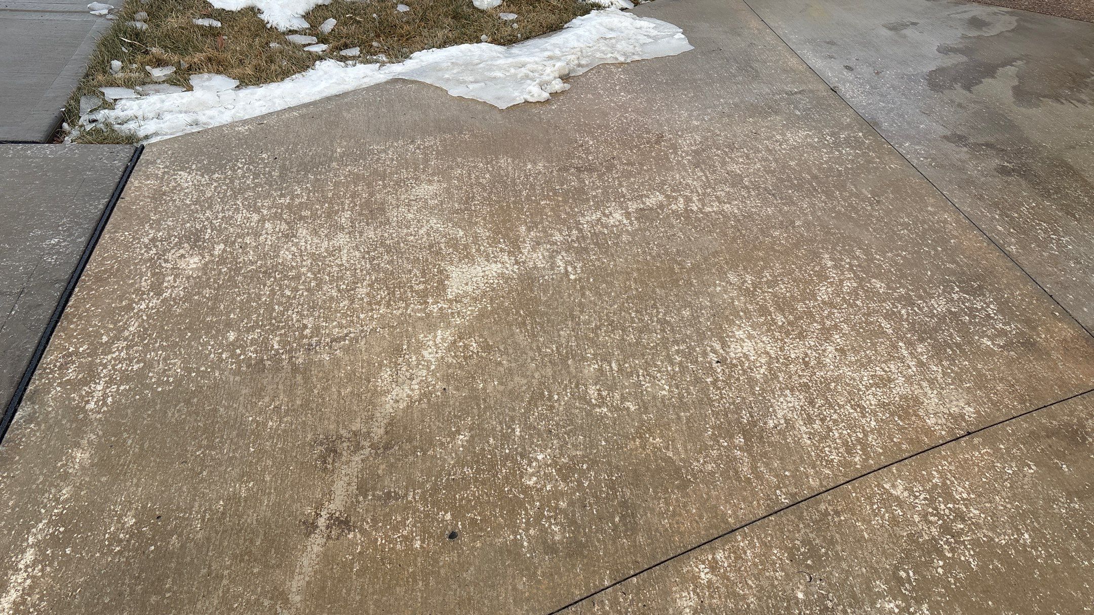 Two-Tone Driveway Resurface - Olathe, KS by Big Red Decorative Concrete, LLC