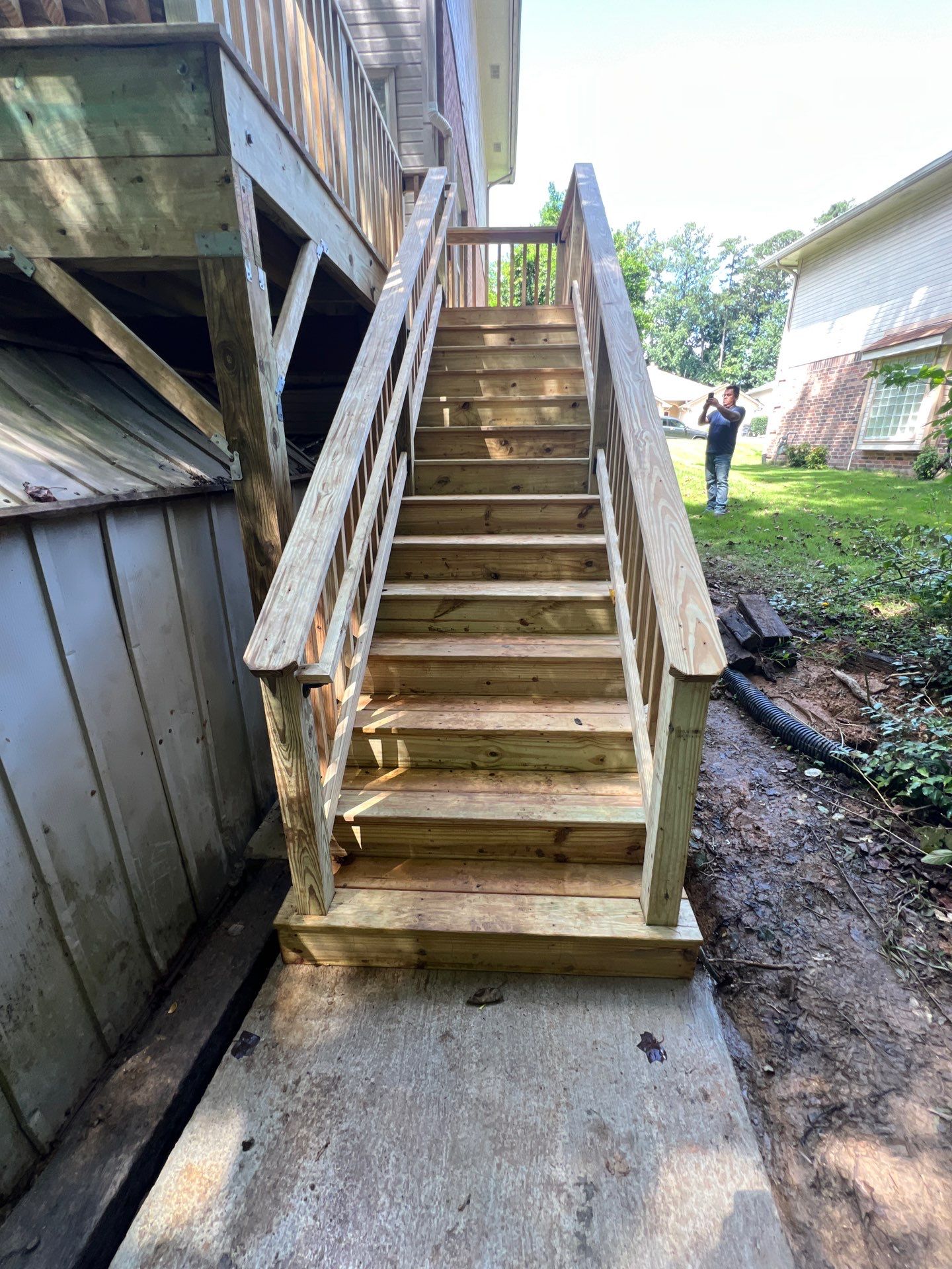 Wood Deck Build in Alpharetta, GA by Nelson Exteriors 