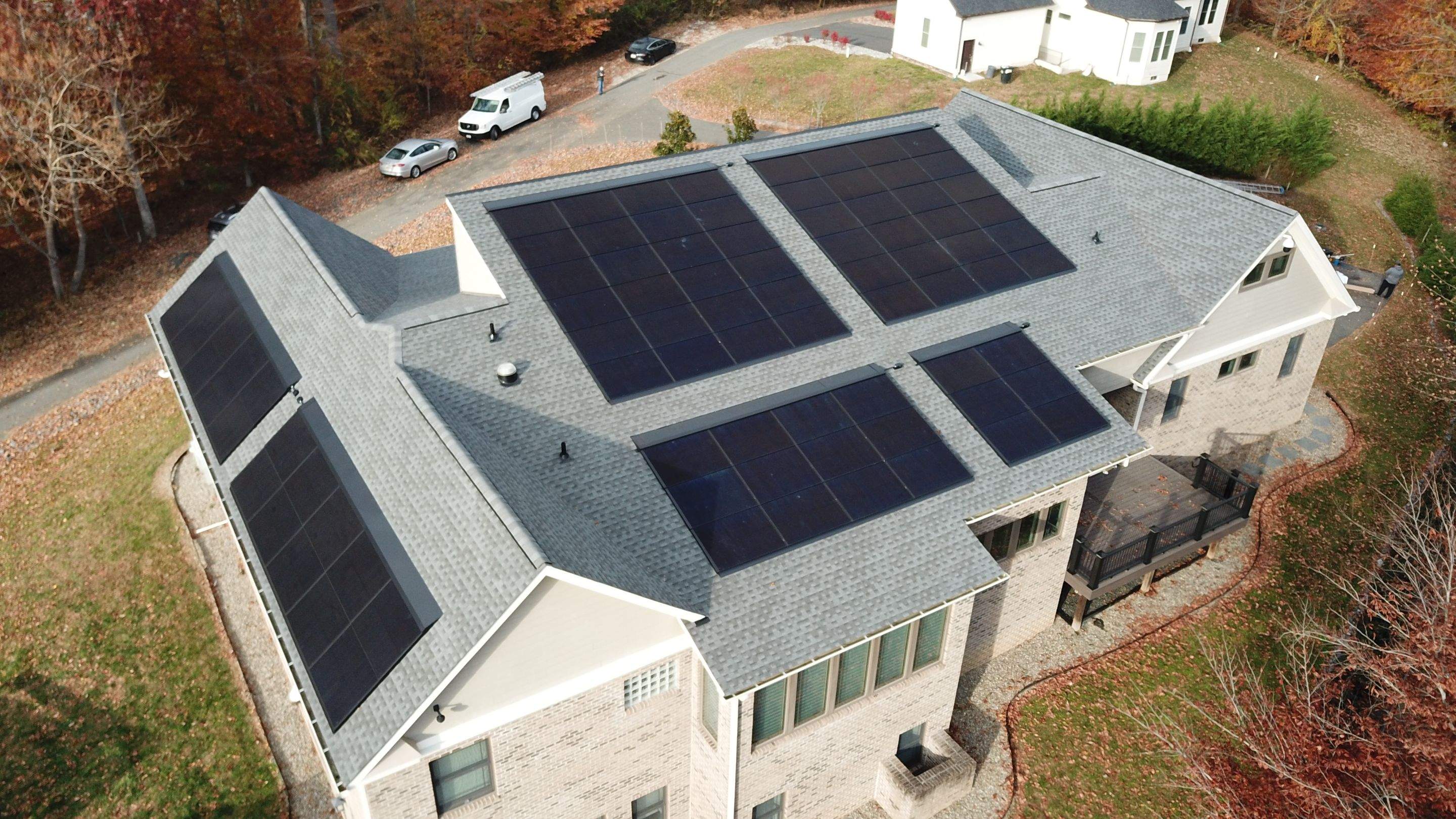Solar Roof using GAF Decotech integrated panels by American Home Contractors