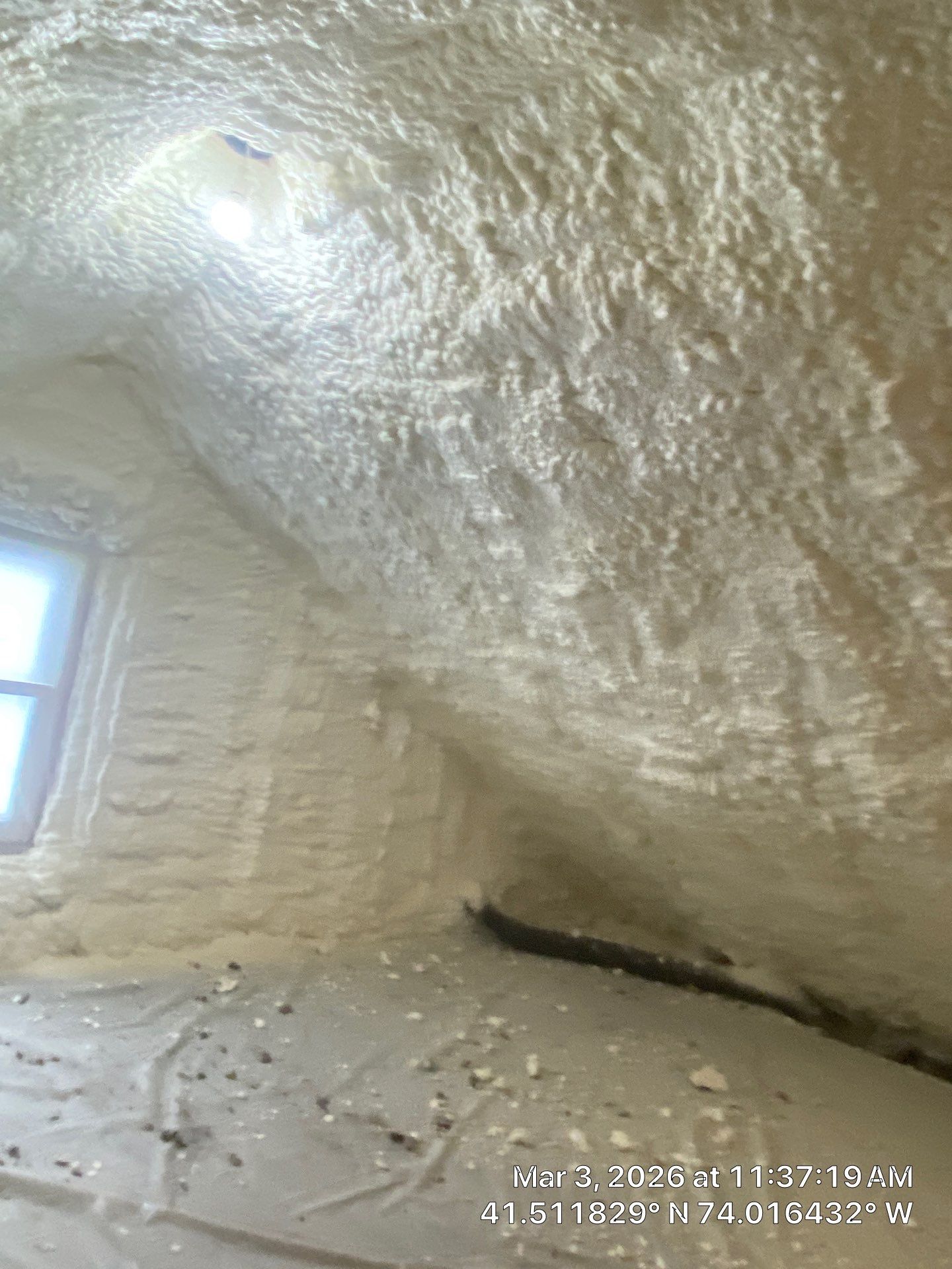 Attic Insulation using open cell spray foam by NYS Foam & Energy