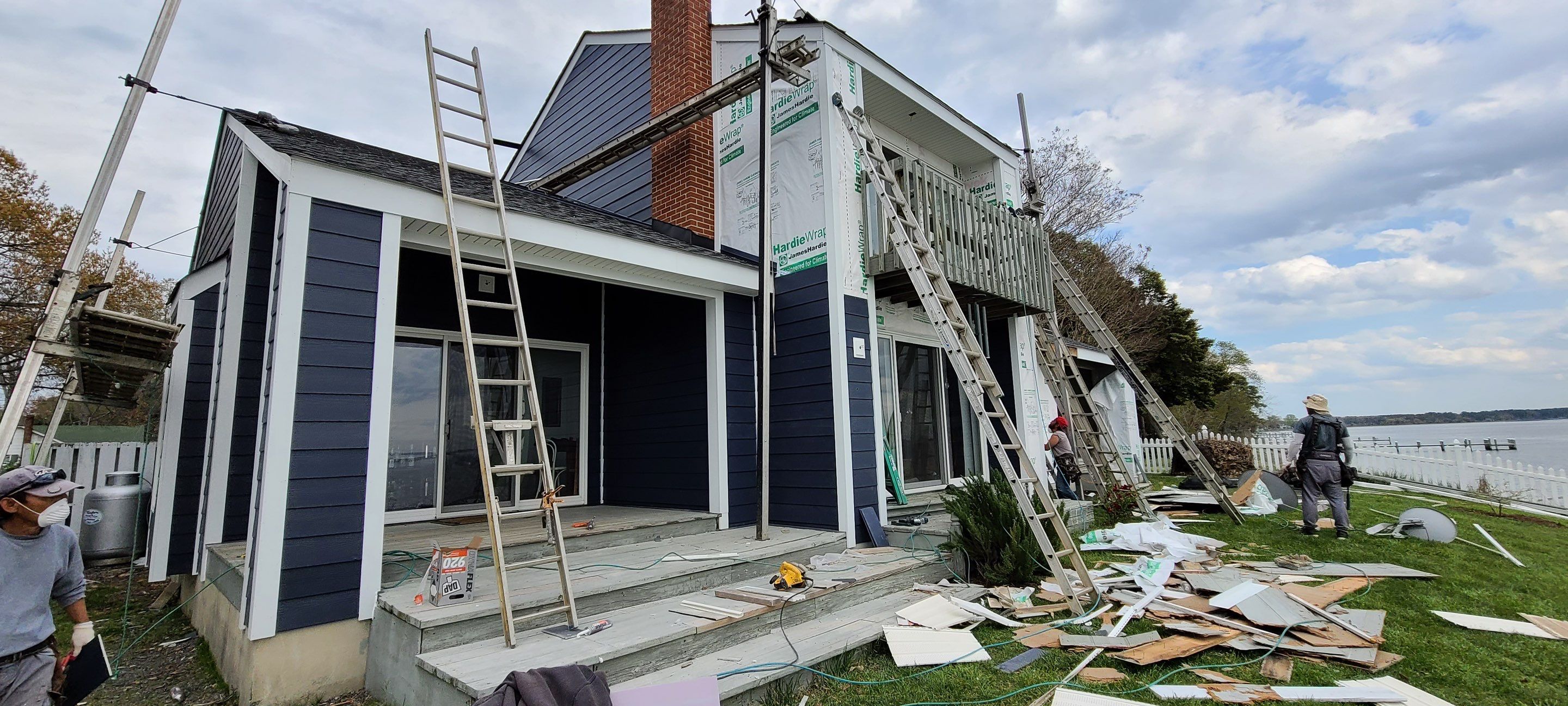 Siding replacement using James Hardie Siding by Window Depot of Annapolis