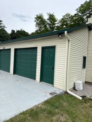 Gutter and Downspout Installation for Residence and Detached Garage in Traverse City